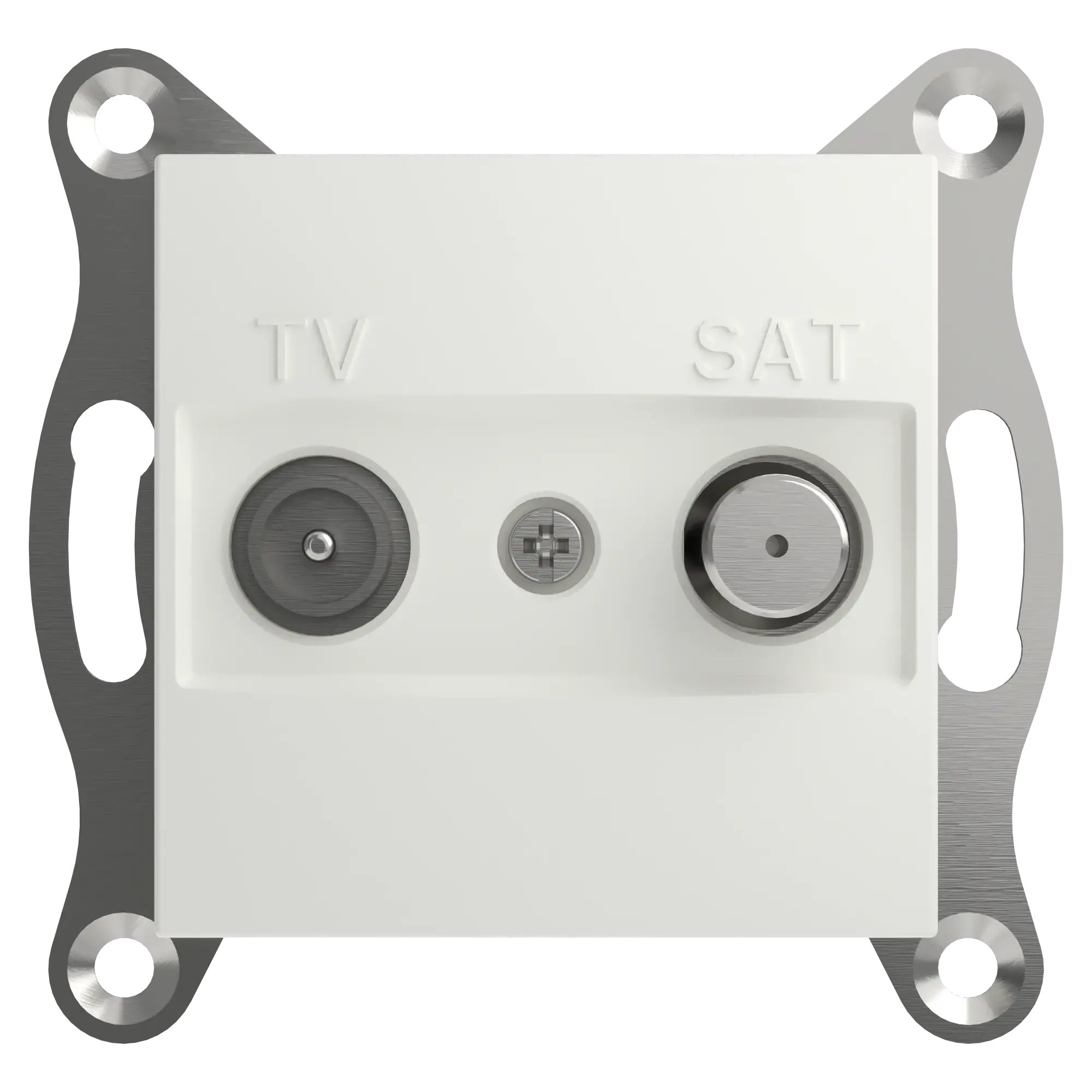 Schneider Electric EPH3470121D TV-SAT Terminal Socket 1dB IEC+F flush-mounted, white, Asfora (img_001) Schneider Electric EPH3470121D TV-SAT Terminal Socket 1dB IEC+F flush-mounted, white, Asfora (img_001)