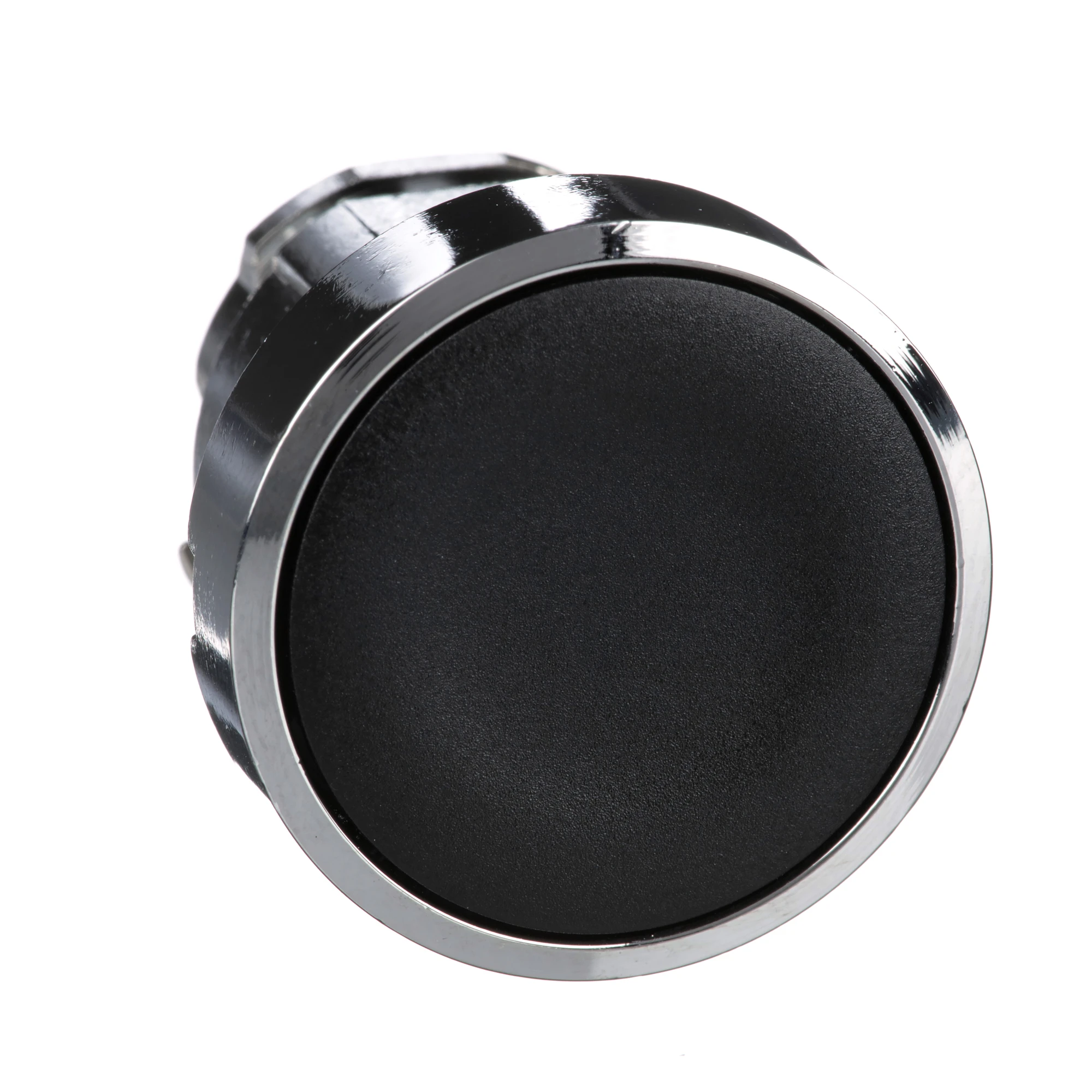 Schneider Electric ZB4BA2 Push button, front element, Harmony XB4, metal, 22mm, black, unmarked, momentary (img_001)