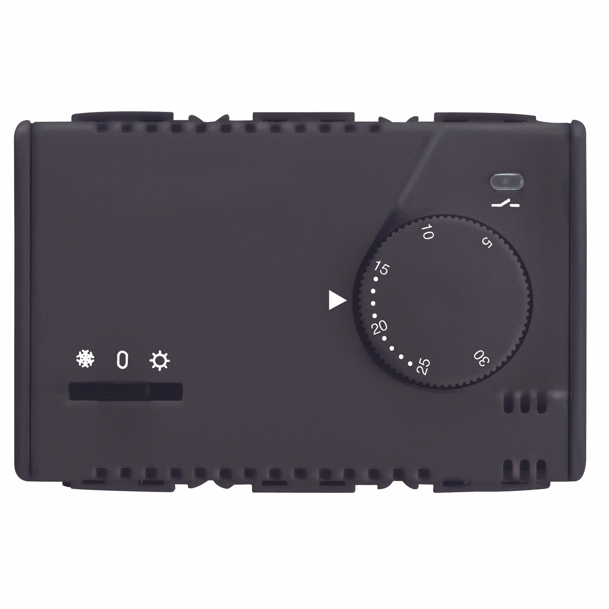 GEWISS GW21852 System Thermostat UP mit Drehregler 1 Wechsler 3M 230V 8A Schwarz (img_001)