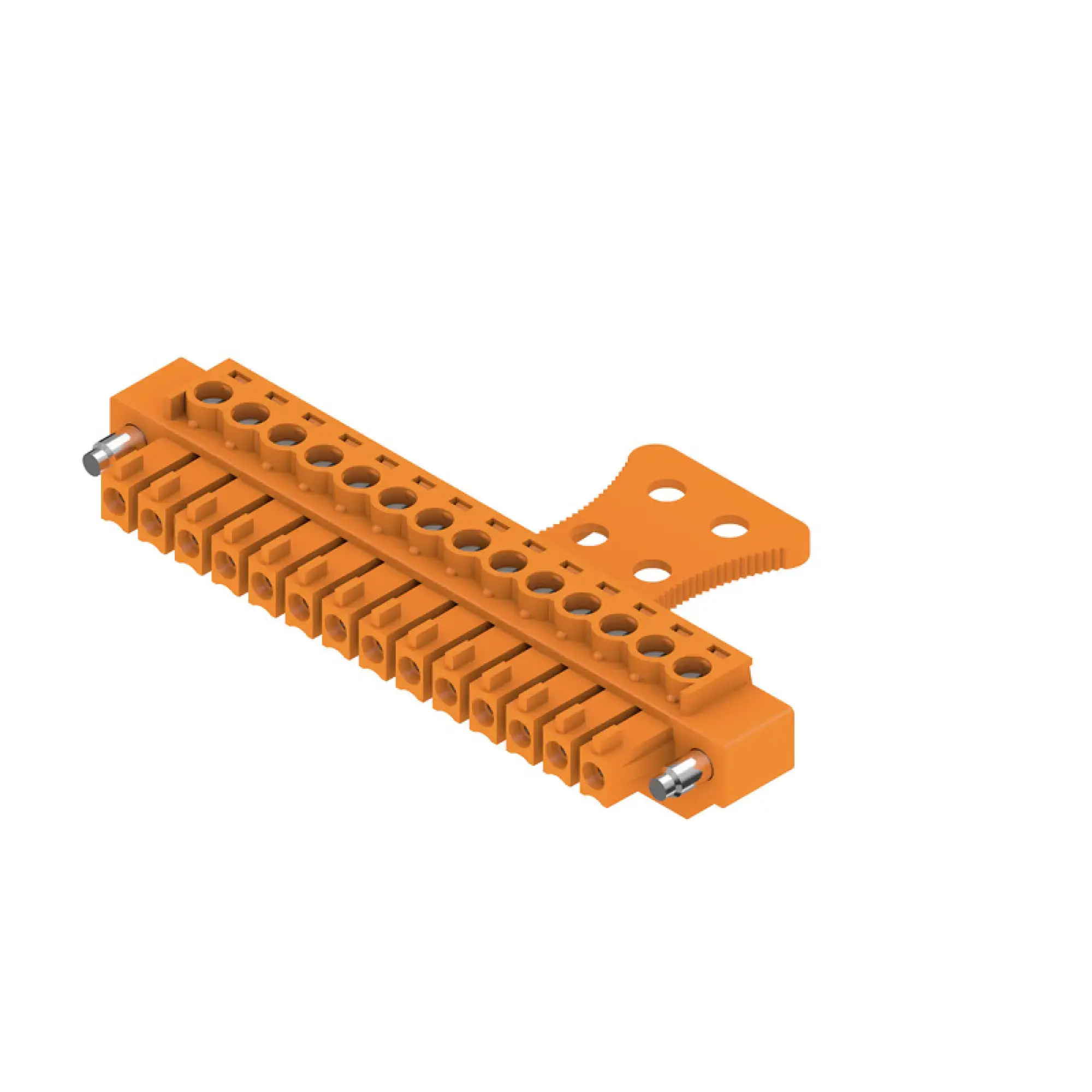 Weidmüller 1236670000 PCB connector (wire connection), 160 V, 17.5 A, Pitch in mm: 3.81, 1.5 mm², Number of poles: 14, Clamping yoke connection, Box (img_001)
