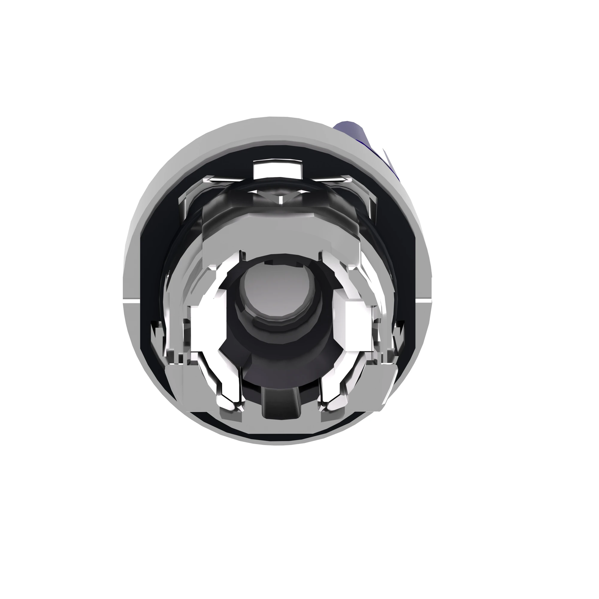 Schneider Electric ZB4BK1463 Illuminated Selector Switch, Front Element, Harmony XB4, Metal, 22mm, Blue, for Universal LED, 2 Positions, Momentary (img_002)
