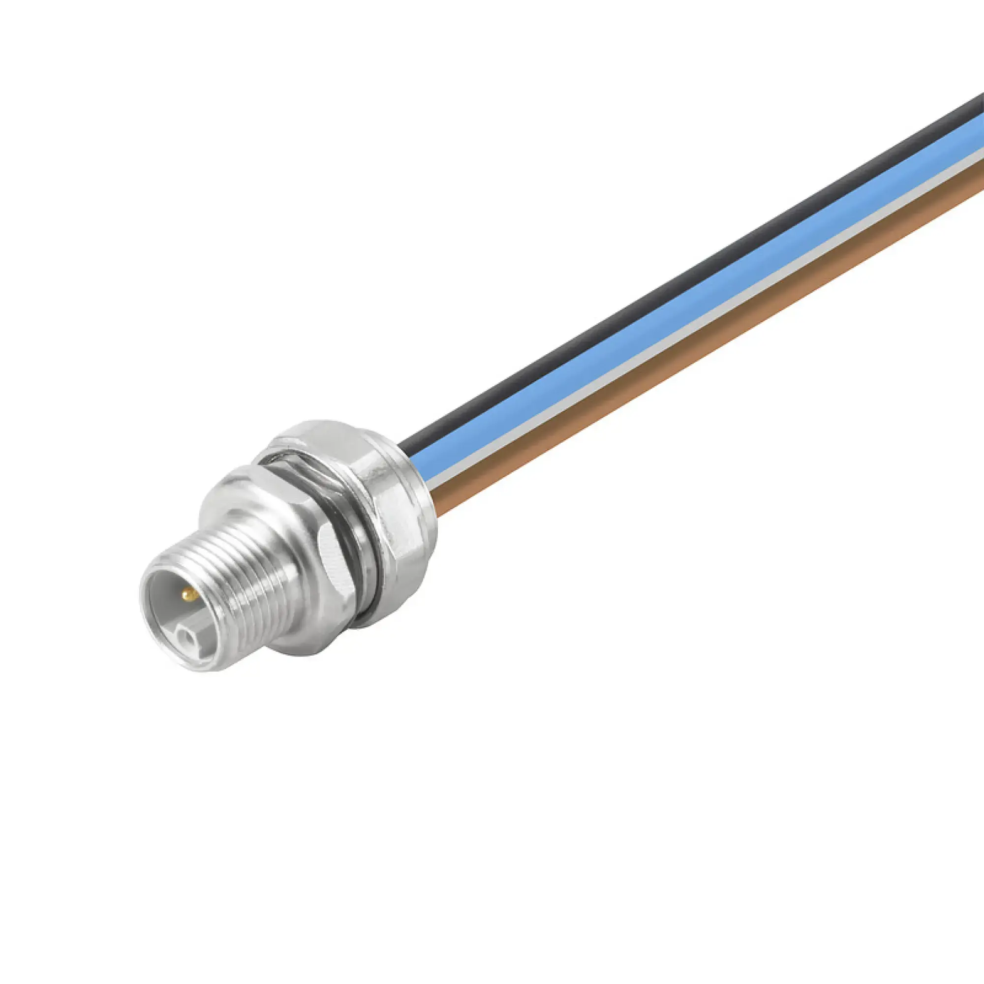 Weidmüller 2530770000 Round plug ,Built-in (with cable), M12, Number of poles: 5, 1.5 mm² (img_001)