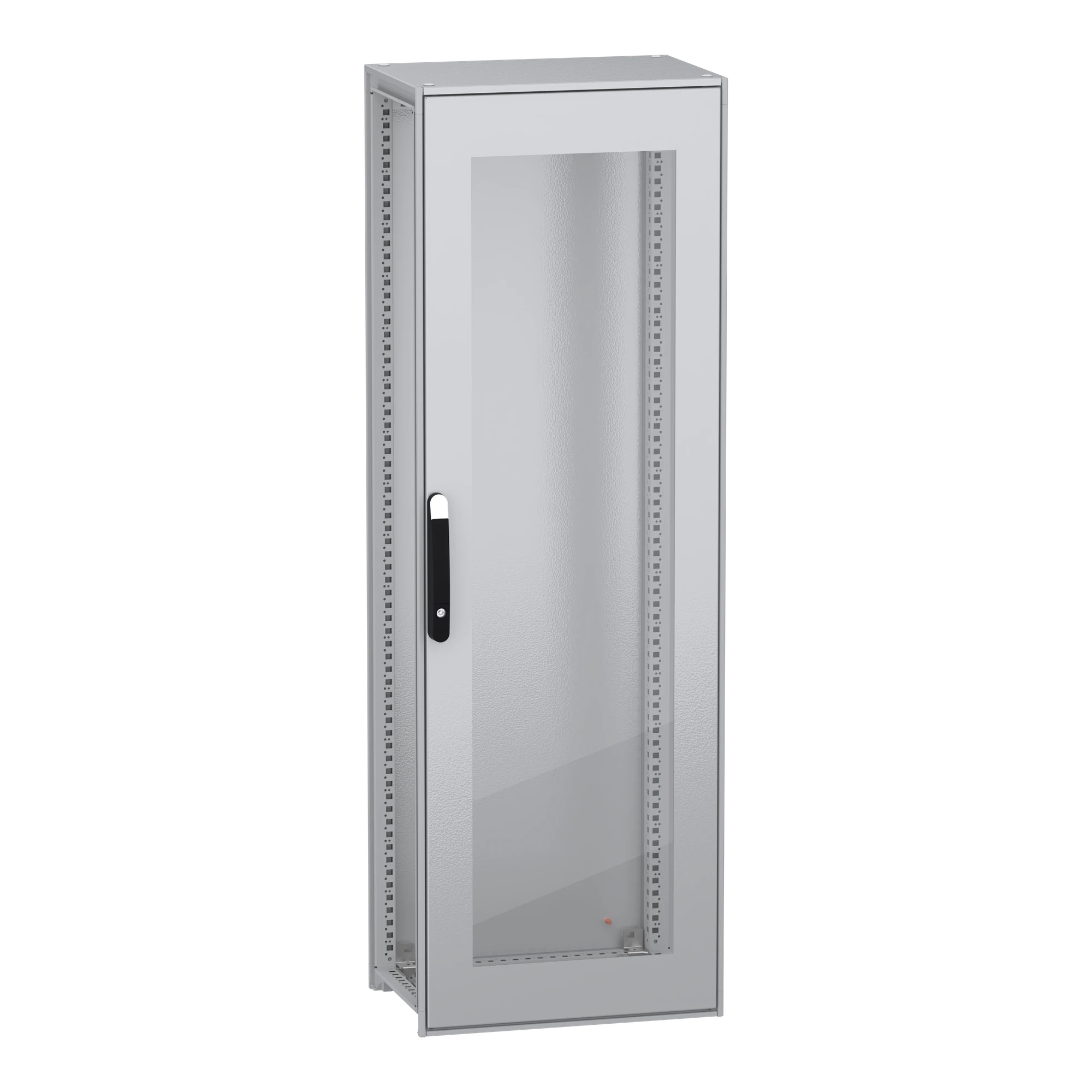 Schneider Electric NSYSFN18640T Floor-standing enclosure, PanelSeT SFN, made of decarbonized steel, without mounting plate, glass door, assembled, 1800x600x400mm, IP55 (img_001)