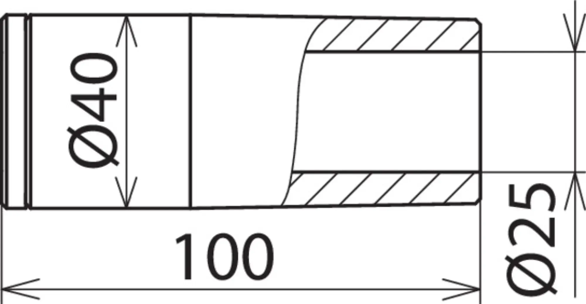 Dehn 785515 Intake tube adap. f brushes/clean. heads D=40/25mmm for NS dry clean. set -1000V (img_004)