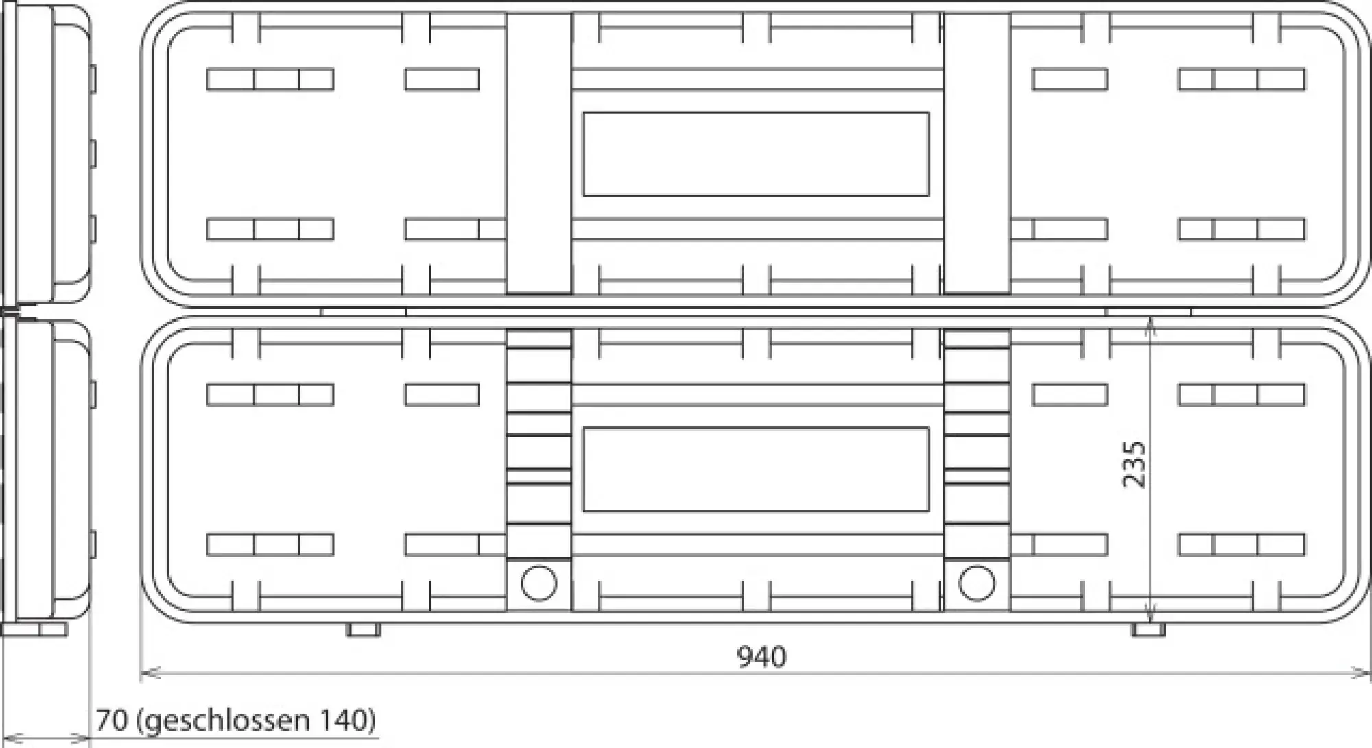 Dehn 766997 Plastic case empty for PHE voltage detector 940x235x140mm (img_002)