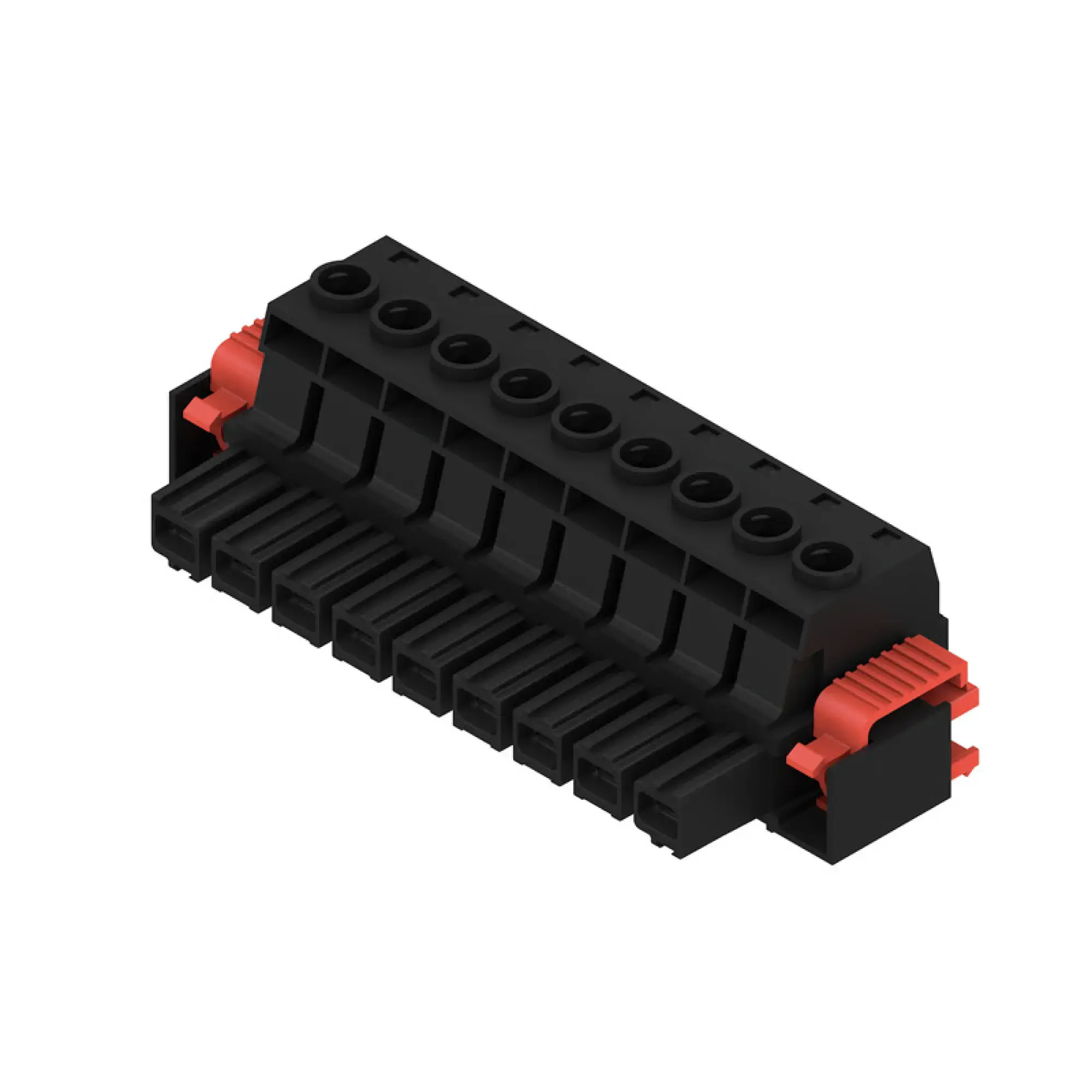 Weidmüller 1924690000 PCB connector (wire connection), 1000 V, 78.3 A, Pitch in mm: 10.16, 16 mm², Number of poles: 9, Clamping yoke connection, Box (img_001)