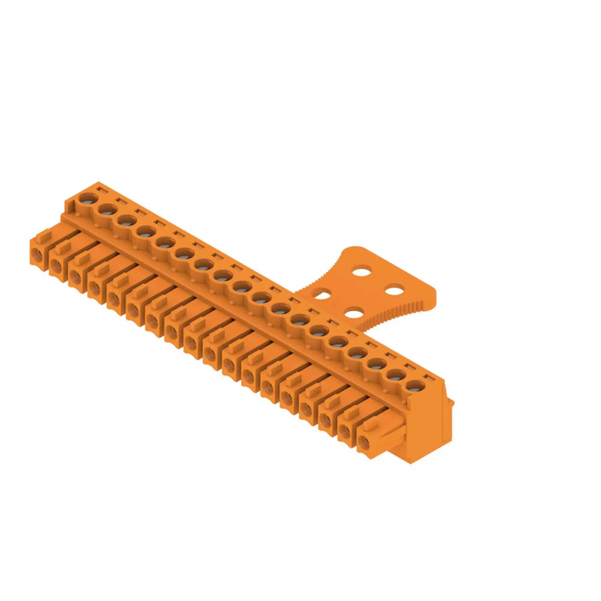 Weidmüller 1236430000 PCB connector (wire connection), 160 V, 17.5 A, Pitch in mm: 3.81, 1.5 mm², Number of poles: 18, Clamping yoke connection, Box (img_001)