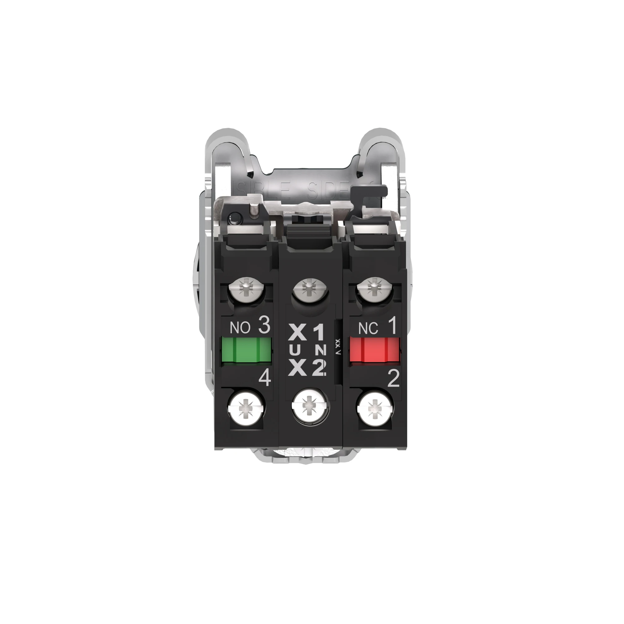 Schneider Electric XB4FK125M5 Illuminated selector switch, Harmony XB4F, metal, 30mm, orange, universal LED, 2 positions, 1NC+1NO, 230-240V AC (img_002)