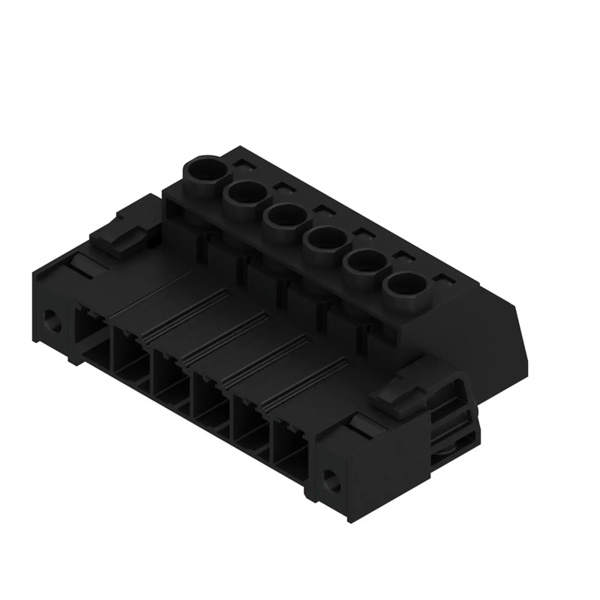 Weidmüller 1932000000 PCB connector (wire connection), 1000 V, 57 A, Pitch in mm: 7.62, 6 mm², Number of poles: 6, Clamping yoke connection, Box (img_001) Weidmüller 1932000000 PCB connector (wire connection), 1000 V, 57 A, Pitch in mm: 7.62, 6 mm², Number of poles: 6, Clamping yoke connection, Box (img_001)