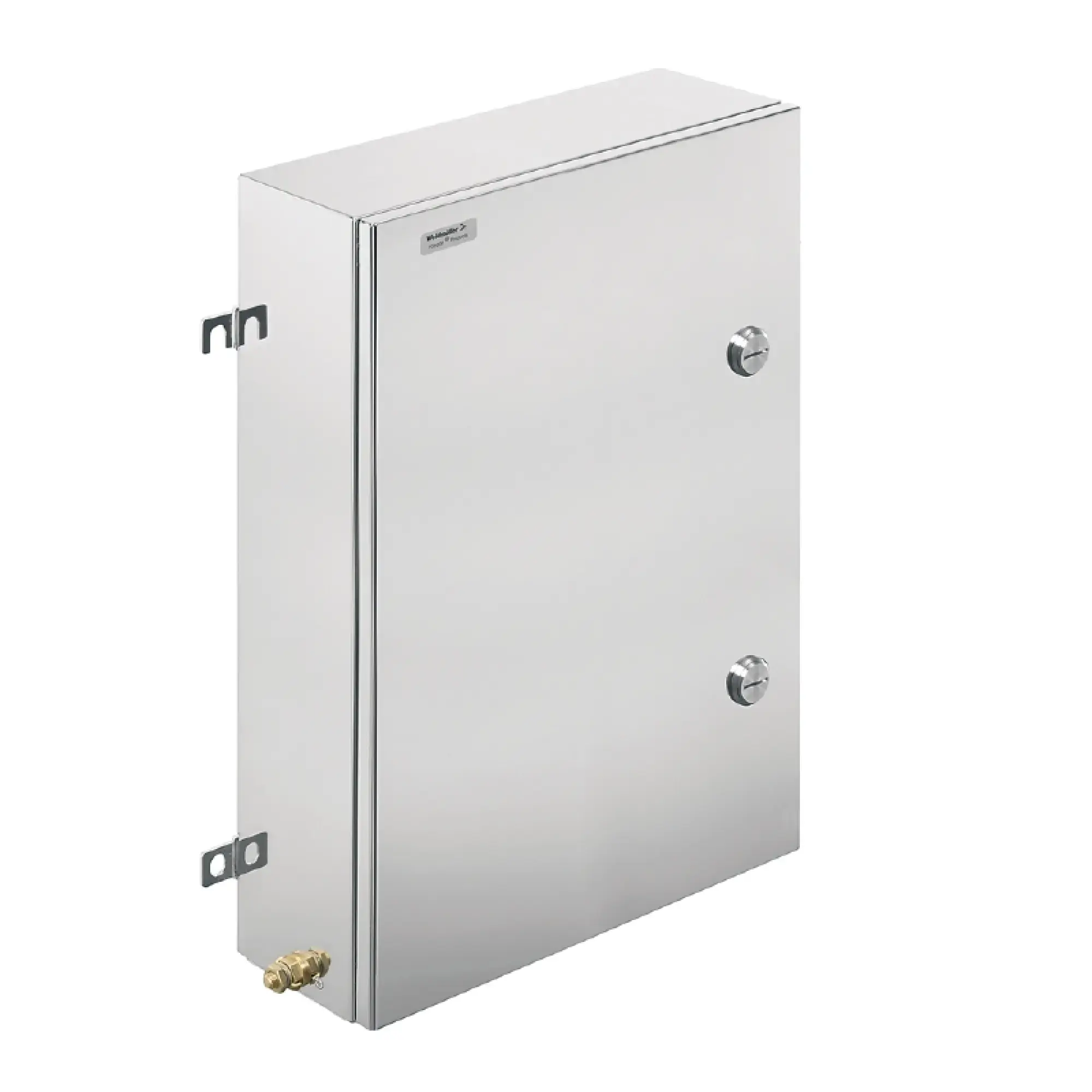 Weidmüller 1200630000 Ex metal housing, 350 x 550 x 200 mm, electropolished, Flange plate: Yes, Bottom, top, Quarter-turn fastener with slotted insert (img_001)