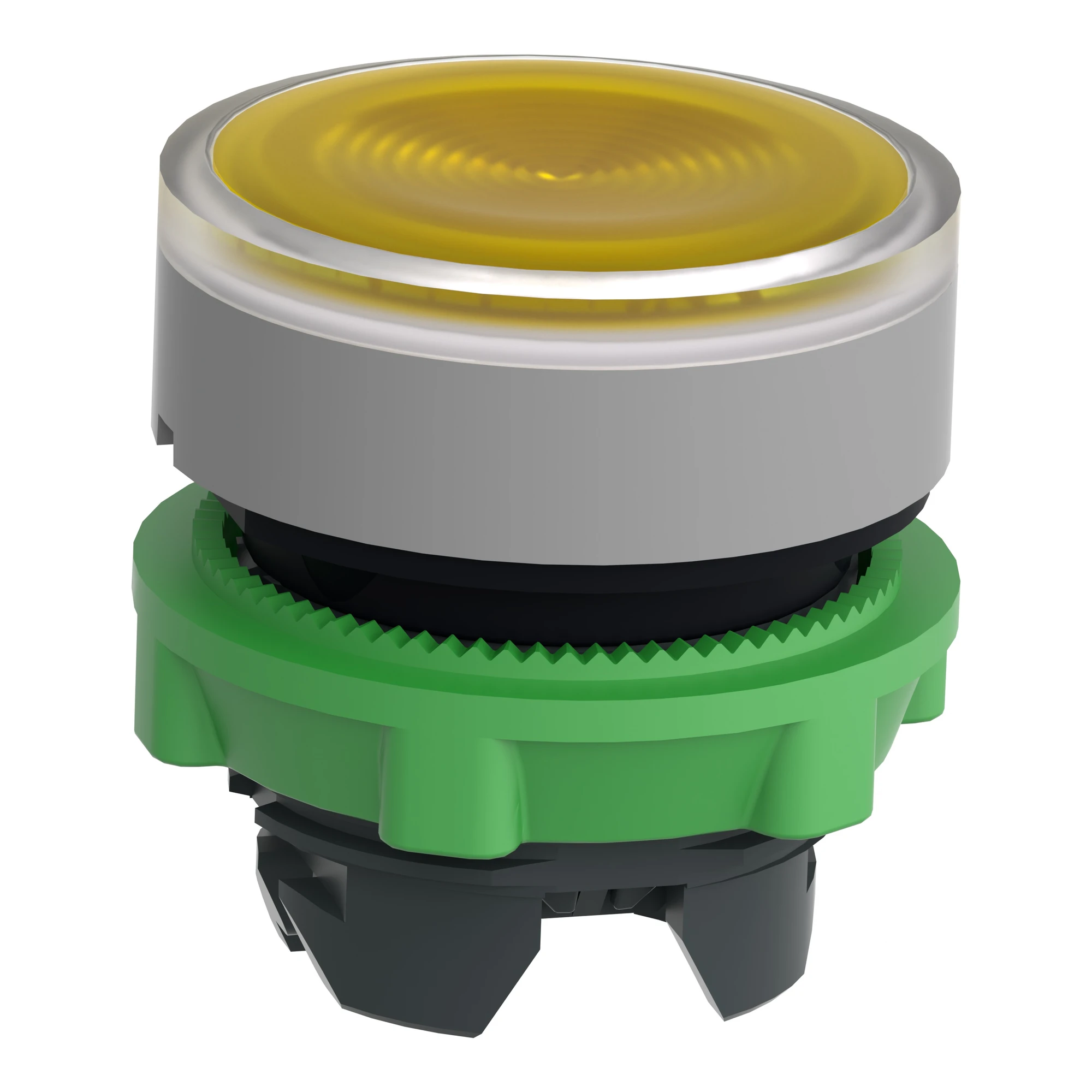 Schneider Electric ZB5AW383SC0 Illuminated push button, front element, Harmony XB5, plastic, 22mm, light gray, yellow, for universal LED, grooved dome (img_004) Schneider Electric ZB5AW383SC0 Illuminated push button, front element, Harmony XB5, plastic, 22mm, light gray, yellow, for universal LED, grooved dome (img_004)