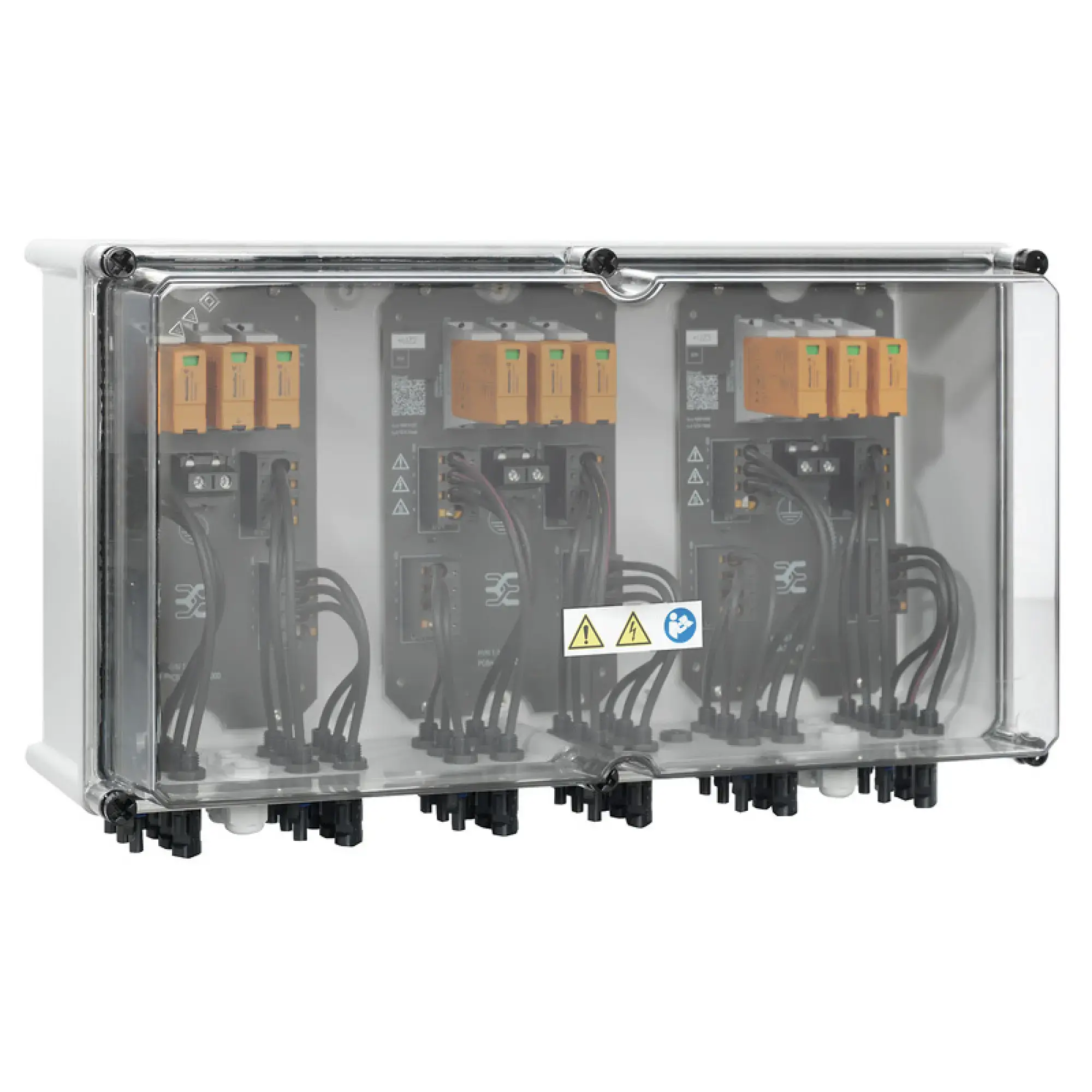 Weidmüller 2683190000 Combiner Box (Photovoltaik), PV Next, 1000 V, 3 MPP's, 3 Inputs / 3 Outputs per MPP, Surge protection I / II, WM4C PVN1M3I9SXFXV1O1TXPX10 (img_001) Weidmüller 2683190000 Combiner Box (Photovoltaik), PV Next, 1000 V, 3 MPP's, 3 Inputs / 3 Outputs per MPP, Surge protection I / II, WM4C PVN1M3I9SXFXV1O1TXPX10 (img_001)