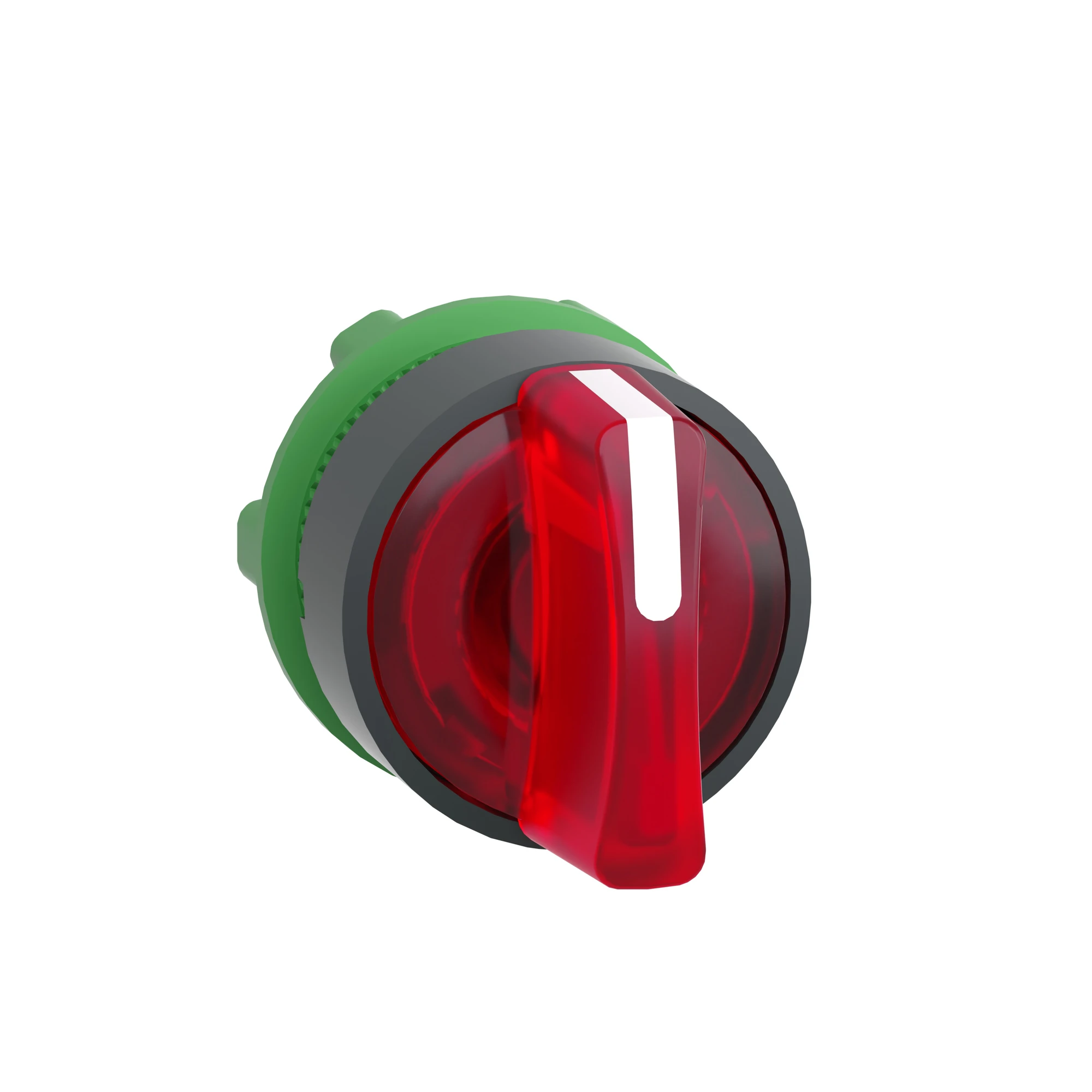 Schneider Electric ZB5AK1843 Illuminated Selector Switch, Front Element, Harmony XB5, Plastic, 22mm, Red, for Universal LED, 3 Positions, Momentary Right (img_002)