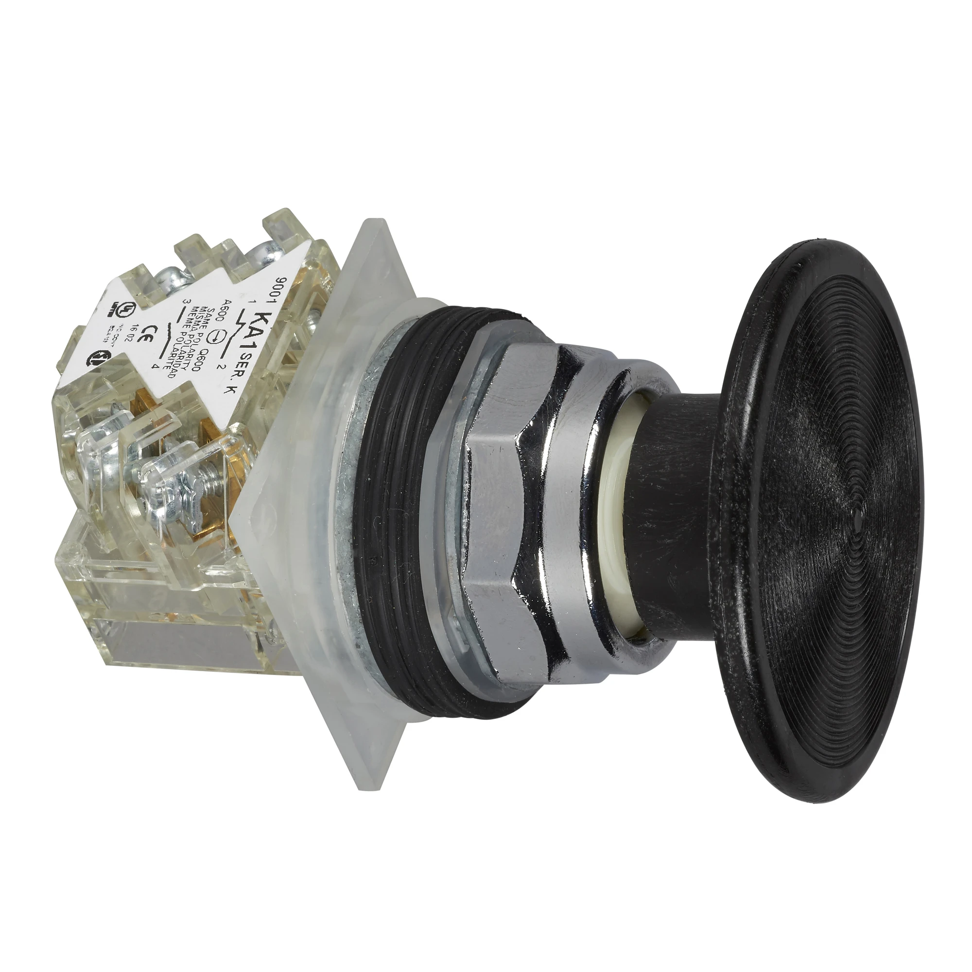Schneider Electric 9001KR25BH13 Drucktaster Ø 30, Metall-Frontr., Pilzdrucktaster Ø 57mm, schwarz, 1W (img_001) Schneider Electric 9001KR25BH13 Drucktaster Ø 30, Metall-Frontr., Pilzdrucktaster Ø 57mm, schwarz, 1W (img_001)