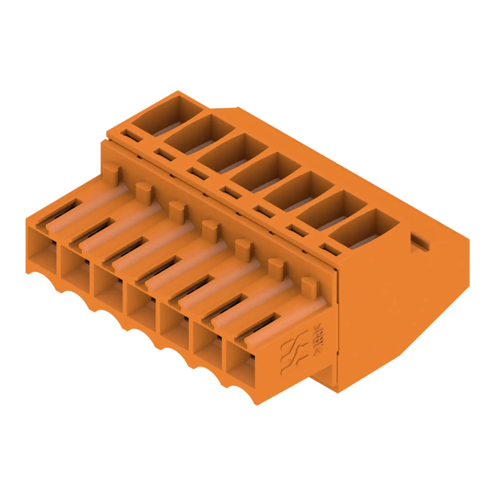Weidmüller 1638600000 PCB connector (wire connection), 160 V, 12 A, Pitch in mm: 3.50, 1.5 mm², Number of poles: 7, Clamping yoke connection, Box (img_001)