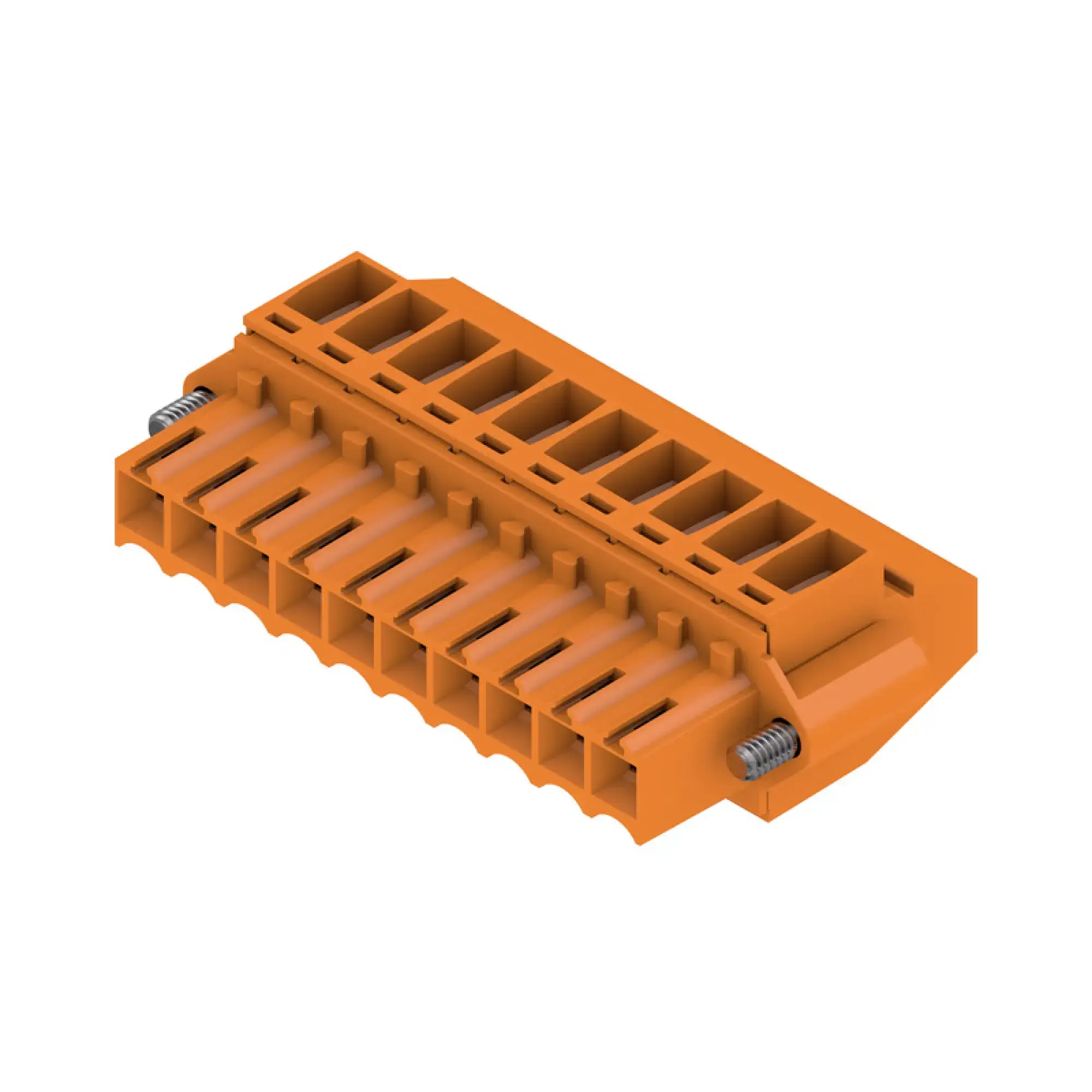 Weidmüller 1639090000 PCB connector (wire connection), 160 V, 12 A, Pitch in mm: 3.50, 1.5 mm², Number of poles: 10, Clamping yoke connection, Box (img_001)