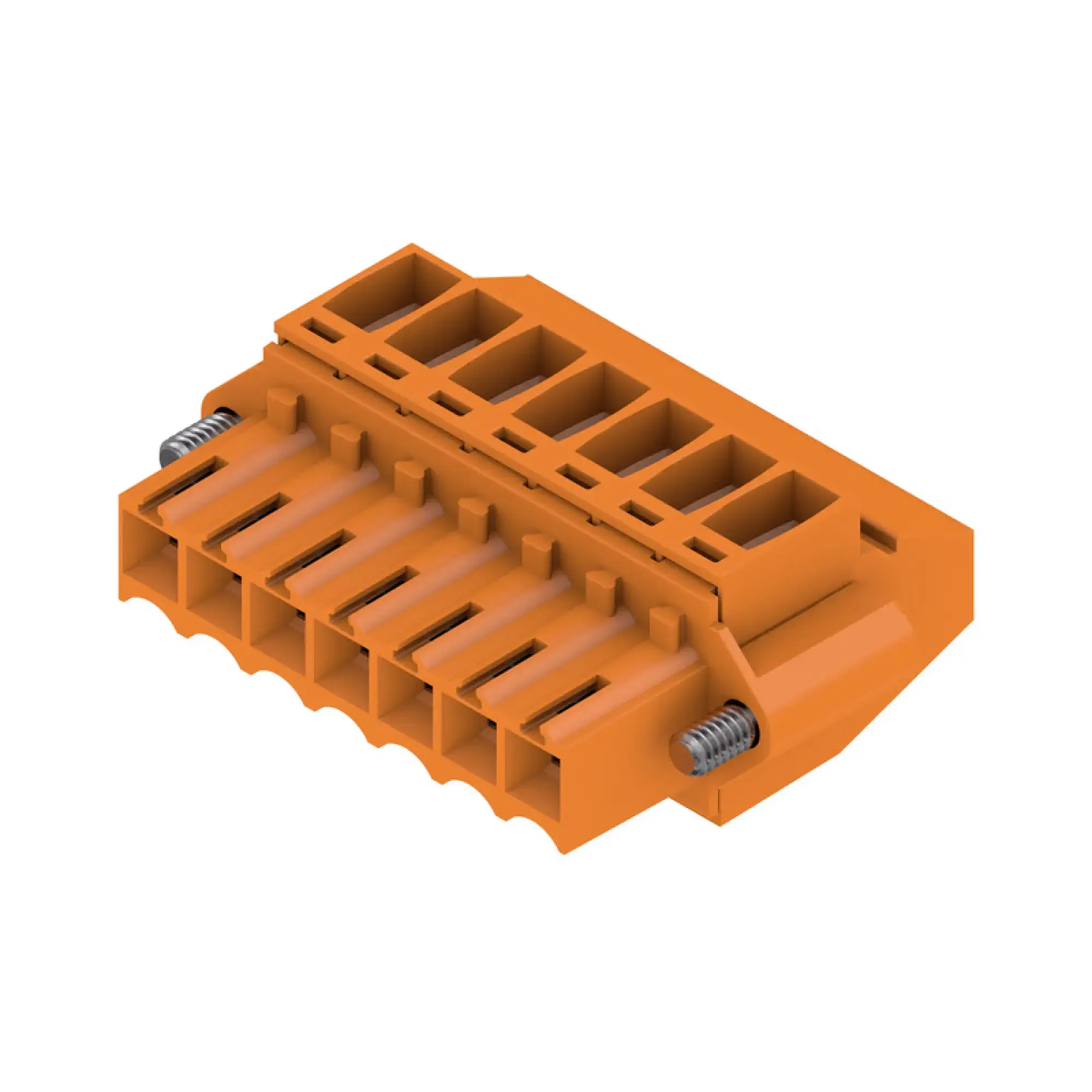 Weidmüller 1639060000 PCB connector (wire connection), 160 V, 12 A, Pitch in mm: 3.50, 1.5 mm², Number of poles: 7, Clamping yoke connection, Box (img_001)