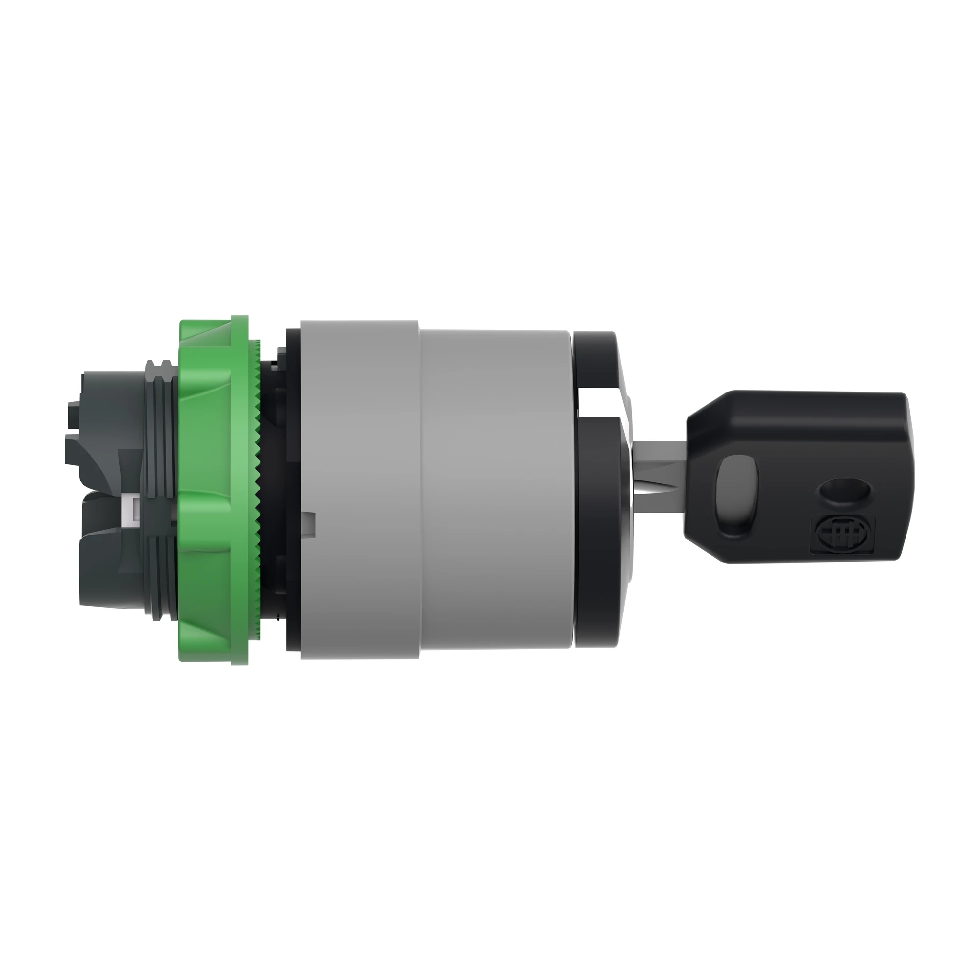 Schneider Electric ZB5AG4DC0 Key switch, front element, Harmony XB5, plastic, 22mm, light grey, black, 2 positions, latching, DOM 8D1 (img_002) Schneider Electric ZB5AG4DC0 Key switch, front element, Harmony XB5, plastic, 22mm, light grey, black, 2 positions, latching, DOM 8D1 (img_002)