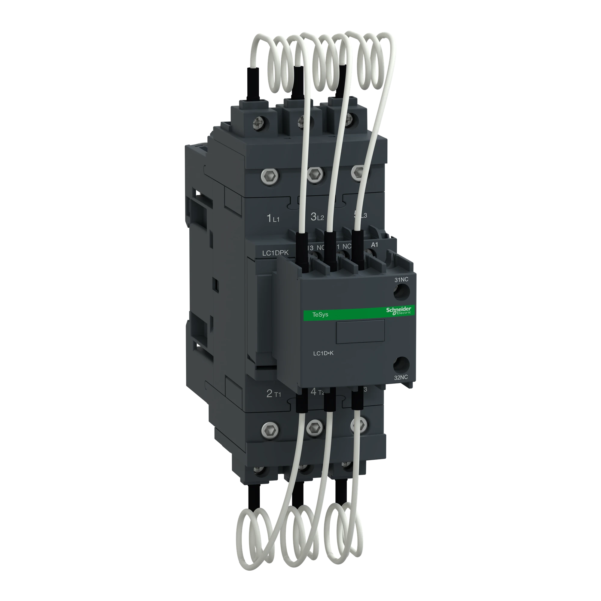 Schneider Electric LC1DPKP7 TeSys LC1D.K Capacitor Contactor - 3P - 33.3 kVAR - 415 V - 230 V AC coil (img_001)