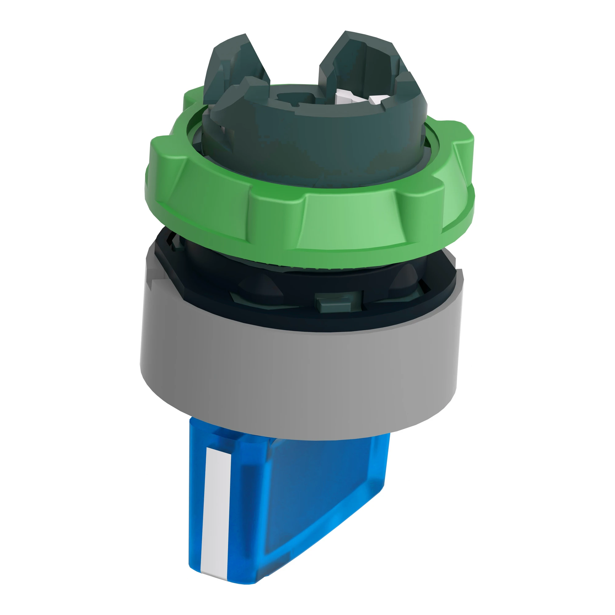 Schneider Electric ZB5AK1263C0 Illuminated Selector Switch, Front Element, Harmony XB5, Plastic, 22mm Blue, for Universal LED, 2 Positions, Latching (img_007) Schneider Electric ZB5AK1263C0 Illuminated Selector Switch, Front Element, Harmony XB5, Plastic, 22mm Blue, for Universal LED, 2 Positions, Latching (img_007)