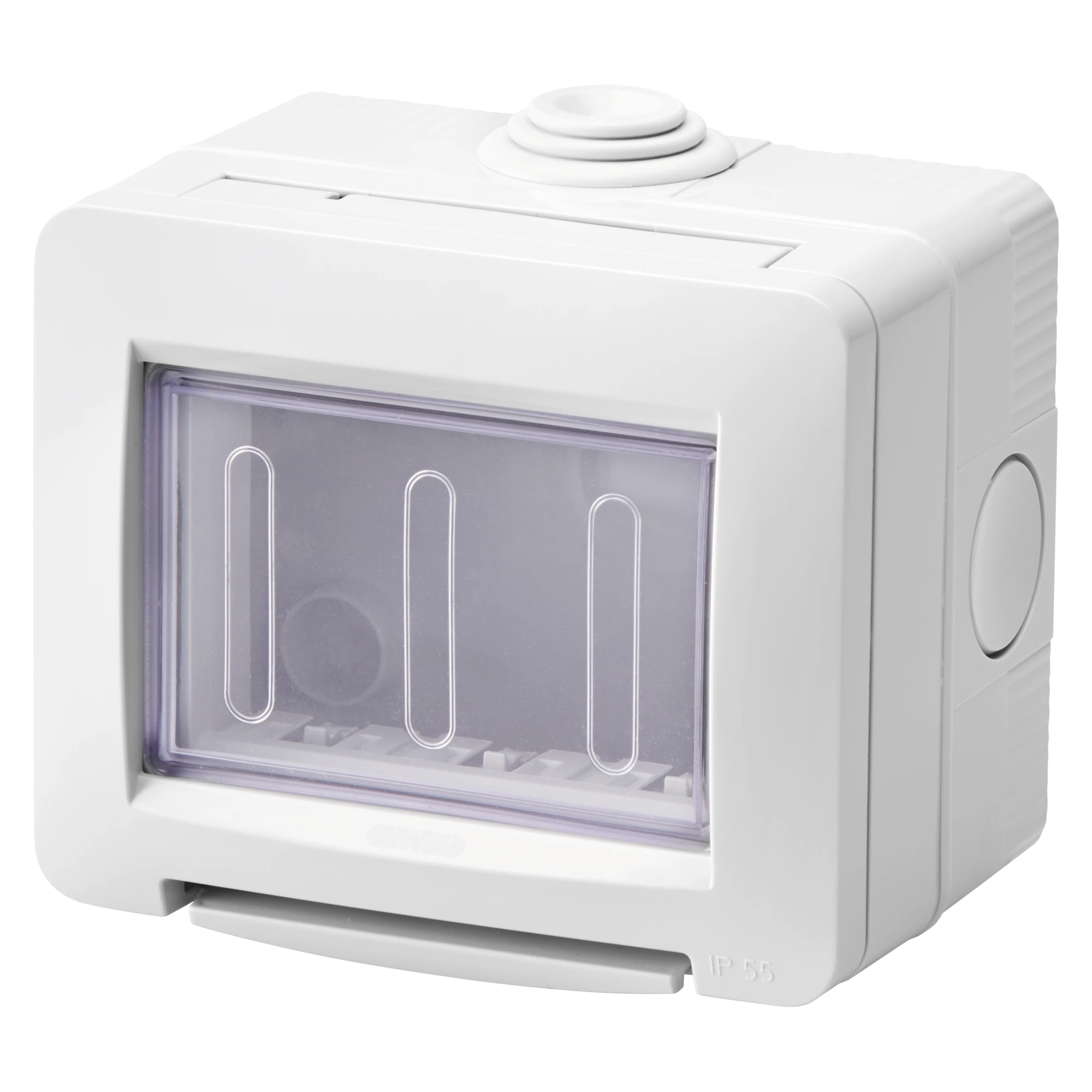 GEWISS GW16513 SELF-SUPPORTING EMPTY CONTAINER - WATERTIGHT IP55 3 GANG - RAL 7035 GREY - CHORUSMART (img_001) GEWISS GW16513 SELF-SUPPORTING EMPTY CONTAINER - WATERTIGHT IP55 3 GANG - RAL 7035 GREY - CHORUSMART (img_001)