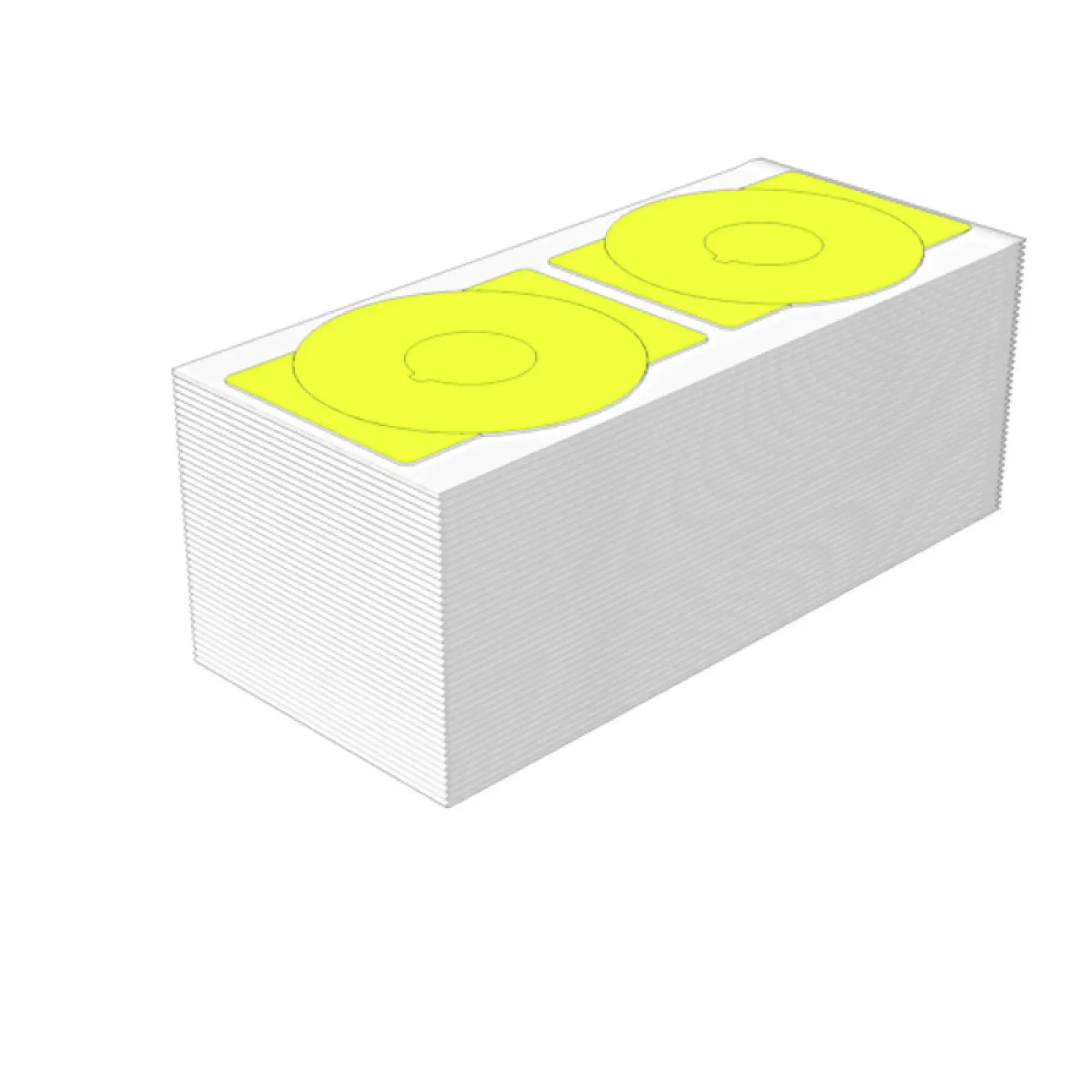 Weidmüller 2621180000 Device marking, Width: 60 mm, Polyester, yellow, Operating temperature range: -30...80 °C (img_001)