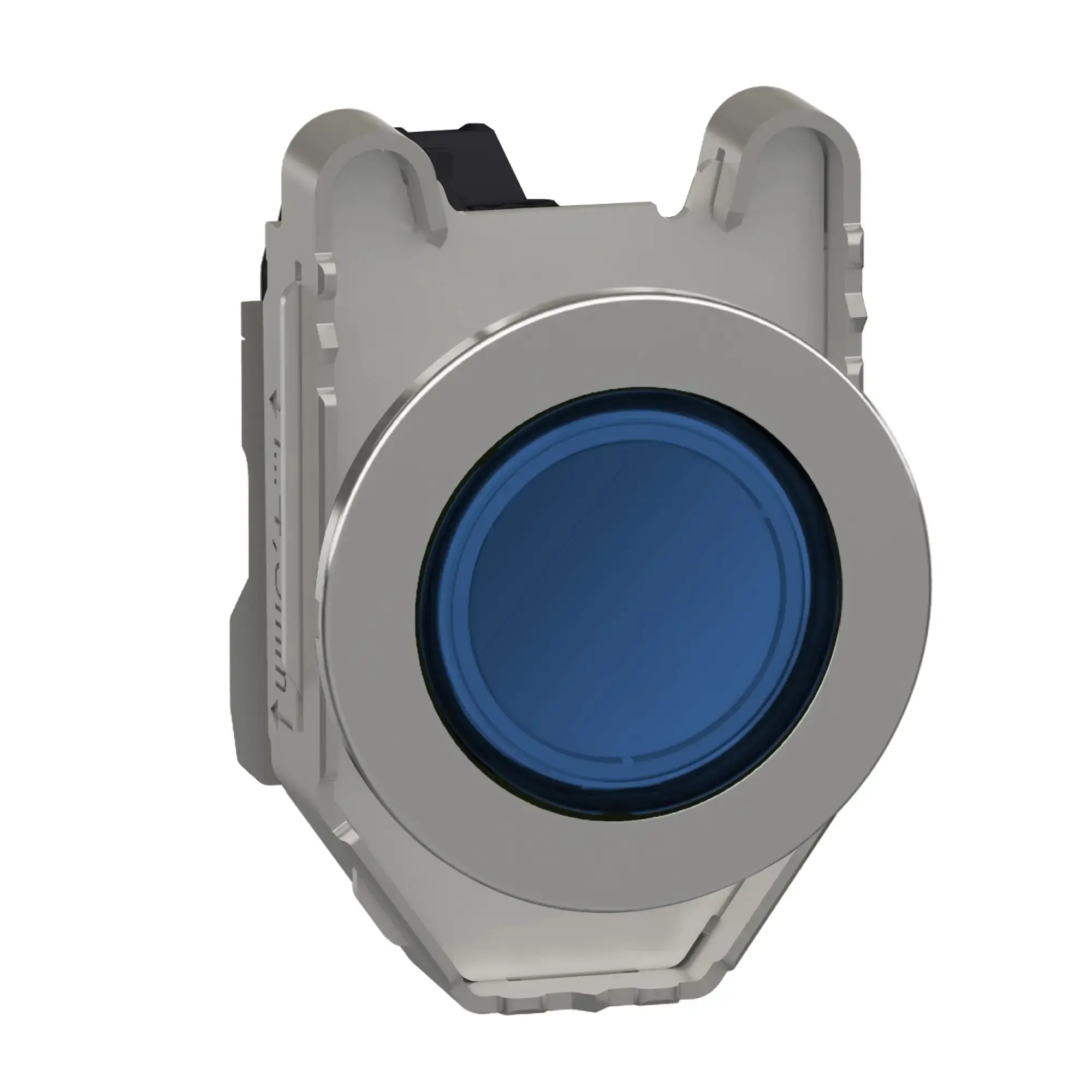 Schneider Electric XB4FVM6 Pilot light, Harmony XB4F, metal, 30mm, blue, universal LED, smooth dome, screw terminal, 230-240V AC (img_001)