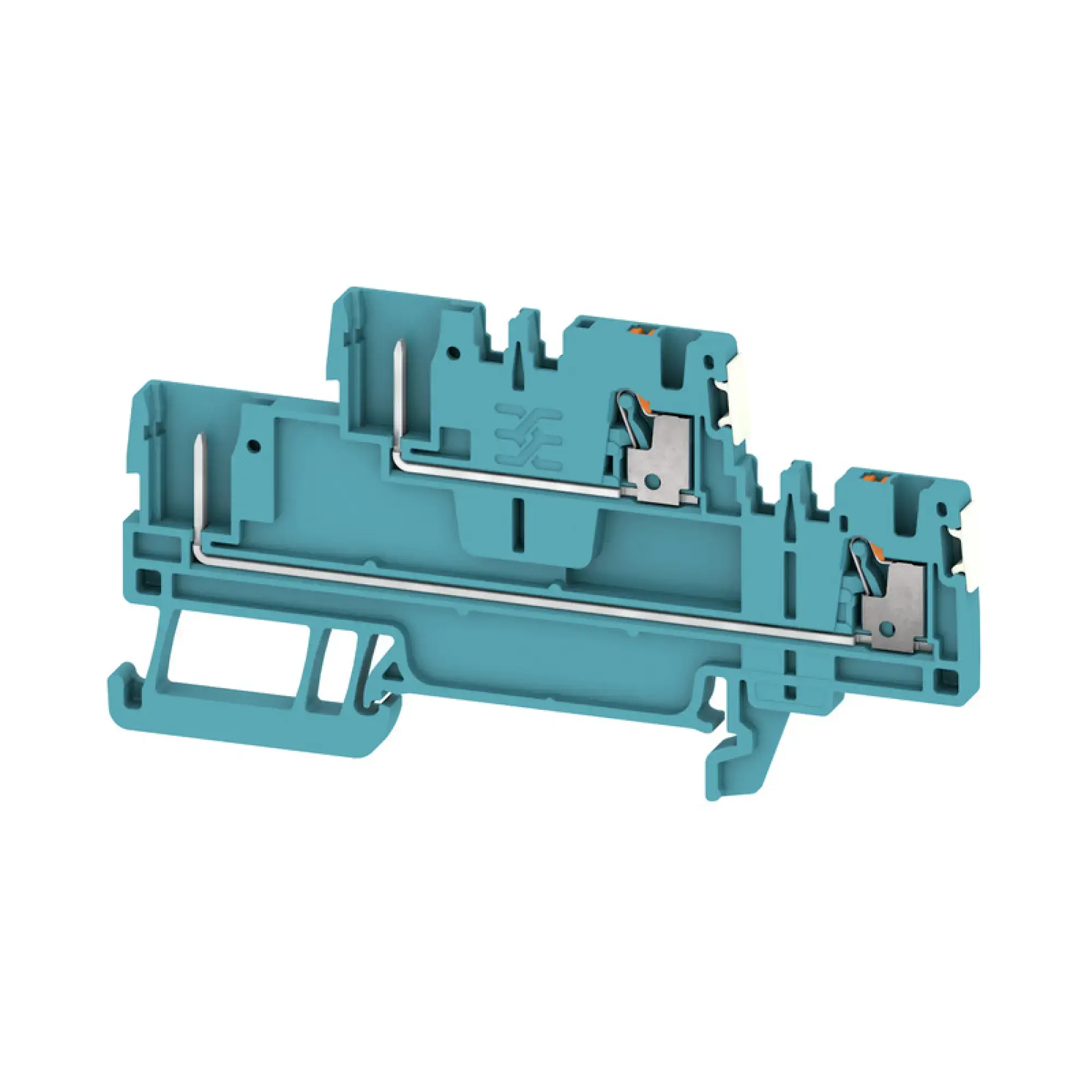 Weidmüller 2675780000 Pluggable terminal, PUSH IN, blue, 1.5, 1.5 mm², 17.5 A, Number of connections: 4, Number of levels: 2, TS 35, V-0, Wemid (img_001)