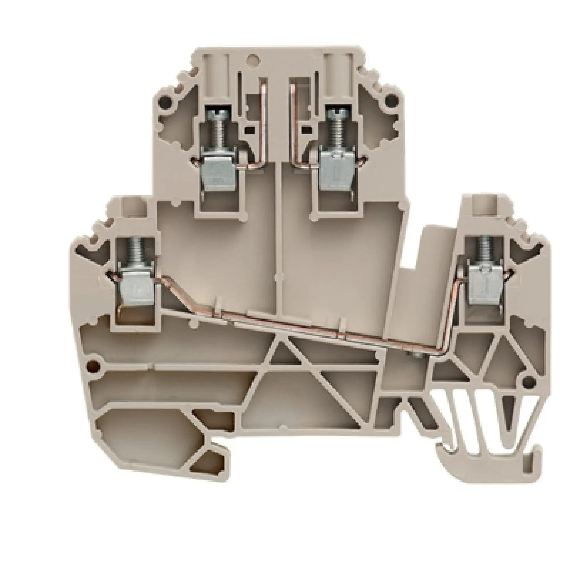 Weidmüller 1833600000 Test-disconnect terminal, Screw connection, dark beige, 2.5 mm², 24 A, 500 V, Number of connections: 4, Number of levels: 2 (img_001) Weidmüller 1833600000 Test-disconnect terminal, Screw connection, dark beige, 2.5 mm², 24 A, 500 V, Number of connections: 4, Number of levels: 2 (img_001)