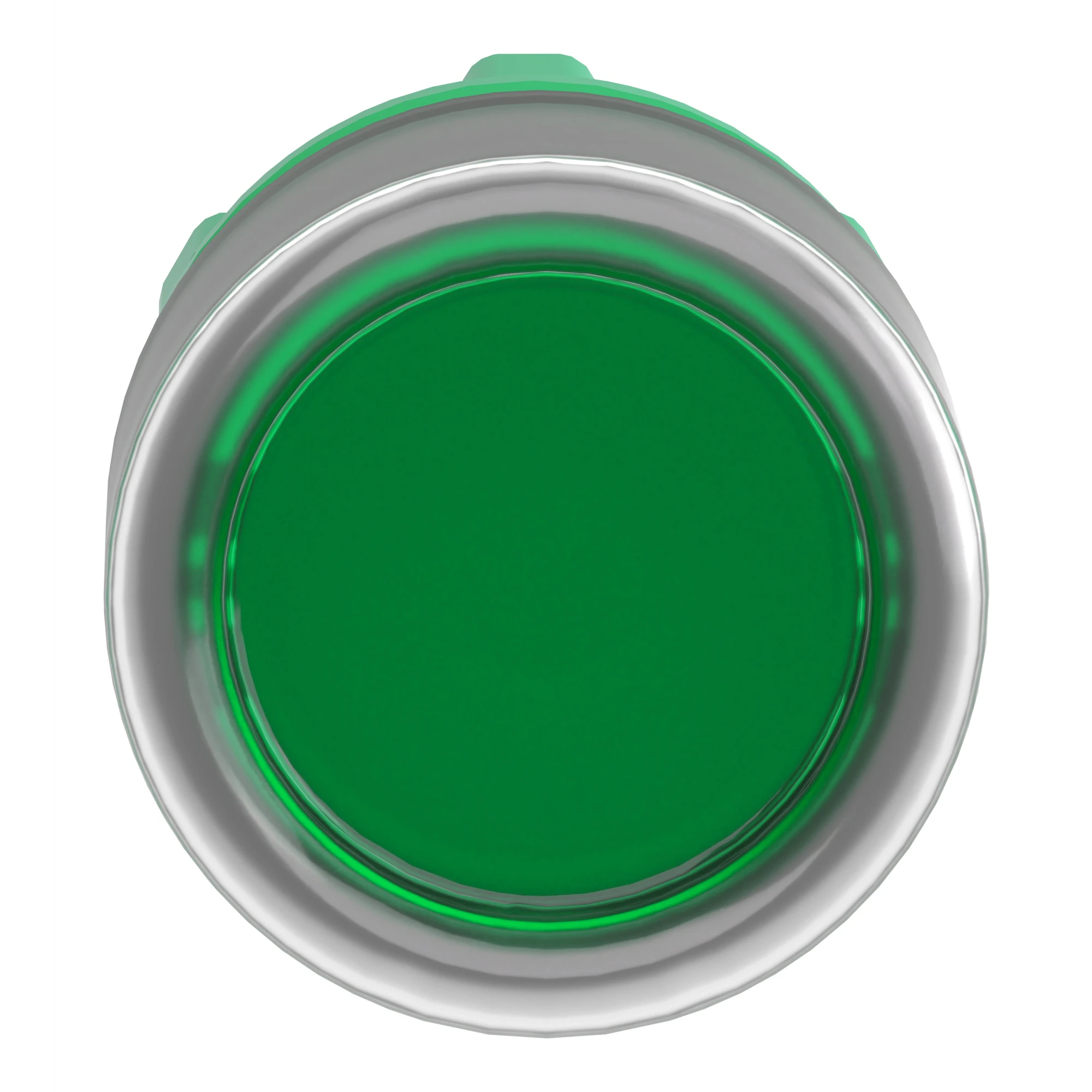 Schneider Electric ZB5AW533C0 Illuminated push button, front element, Harmony XB5, plastic, 22mm, light grey, green, for universal LED, with protective cap (img_004)