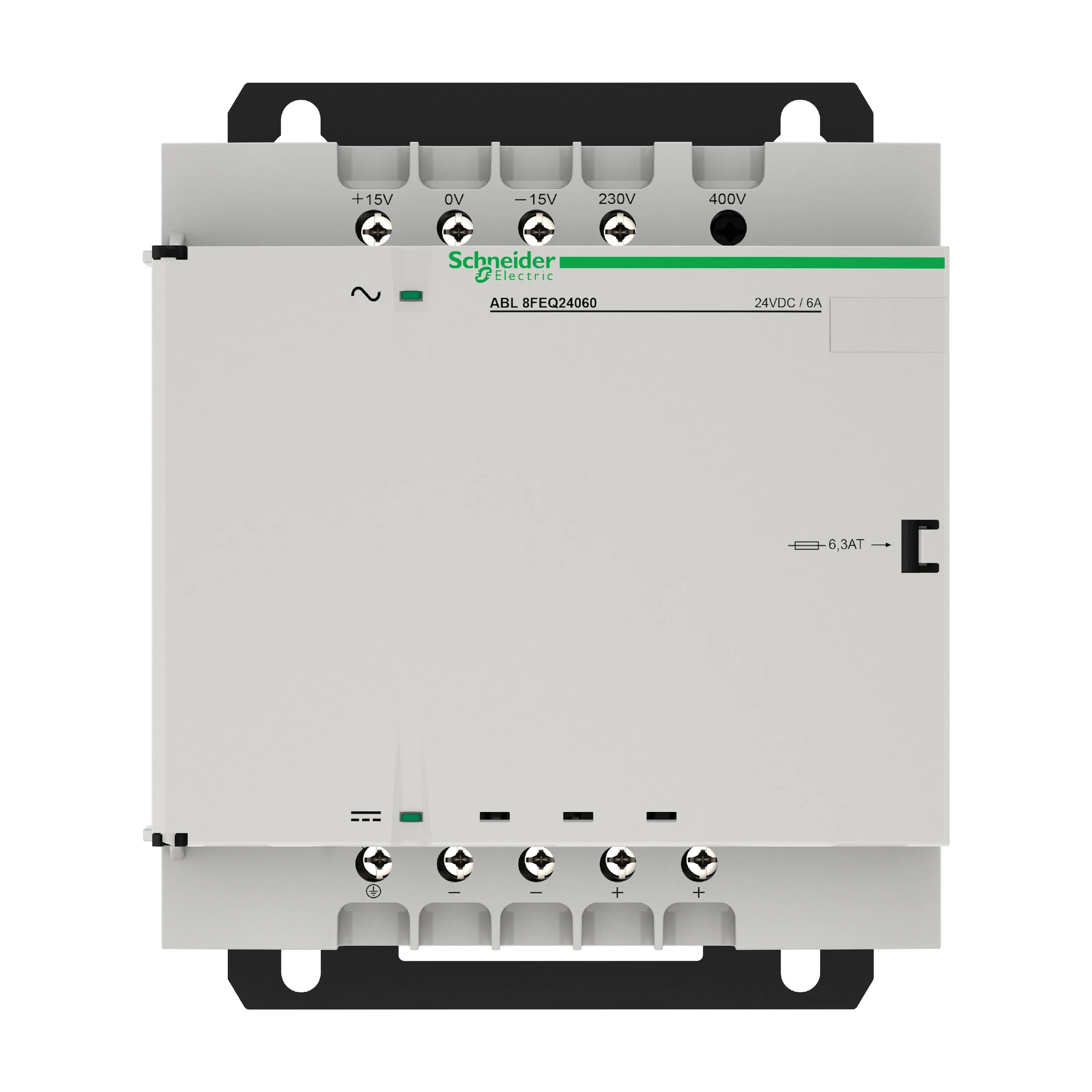 Schneider Electric ABL8FEQ24060 Power Supply, Modicon ABL8, rectified, filtered, 1-/2-phase, 230-400V AC, 24V DC, 6A, 144W (img_004) Schneider Electric ABL8FEQ24060 Power Supply, Modicon ABL8, rectified, filtered, 1-/2-phase, 230-400V AC, 24V DC, 6A, 144W (img_004)