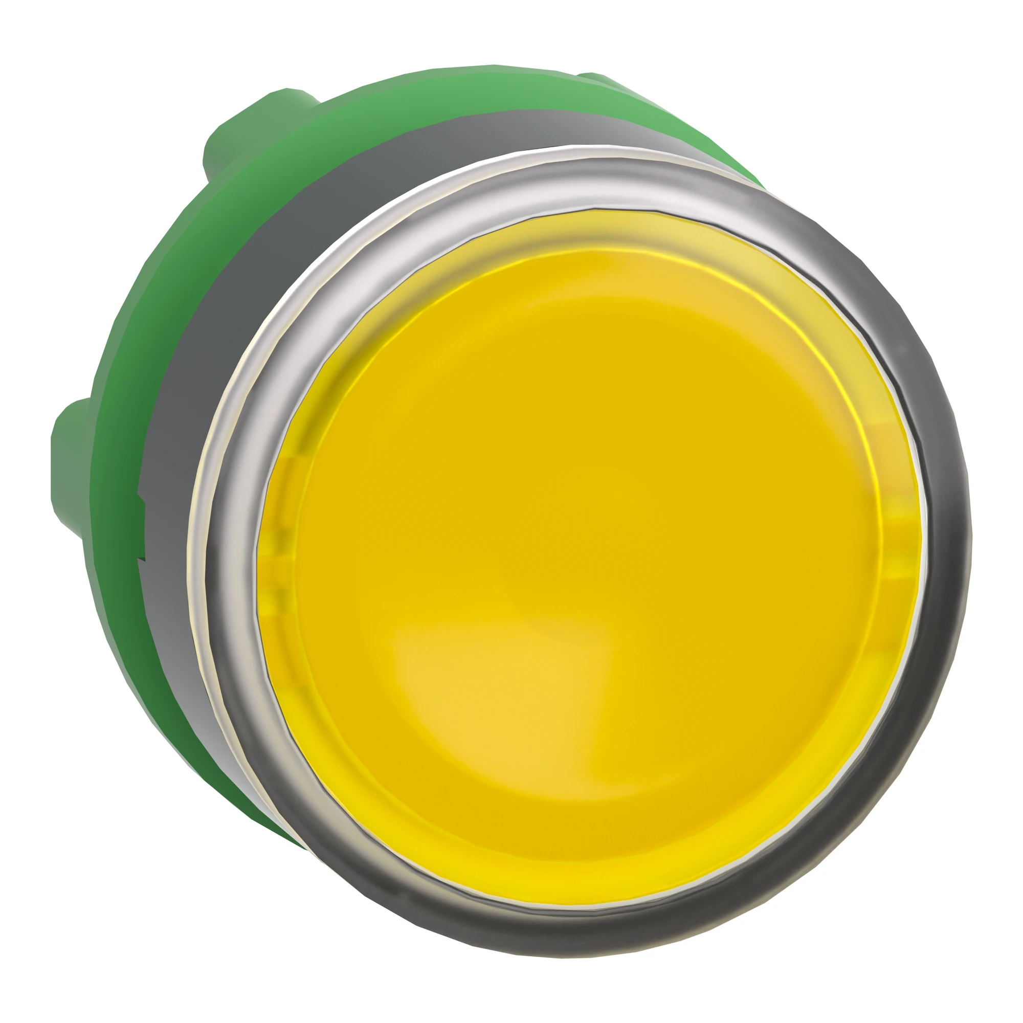 Schneider Electric ZB5AW383 Illuminated push button, front element, Harmony XB5, plastic, 22mm, yellow, for universal LED (img_001)