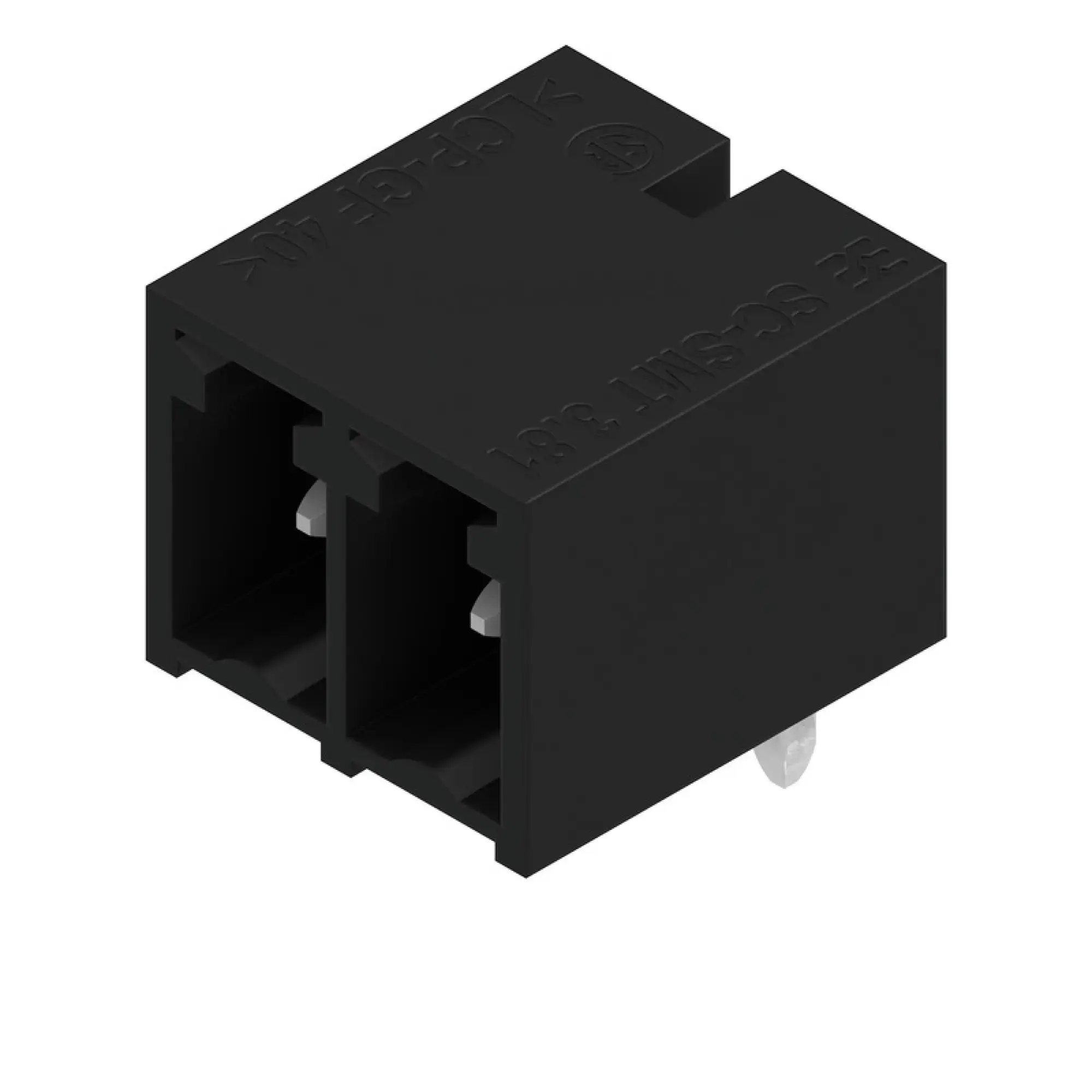 Weidmüller 1862460000 PCB connector (board connection), 160 V, 17.5 A, Pitch in mm: 3.81, Number of poles: 2, THT/THR solder connection, Box (img_001)
