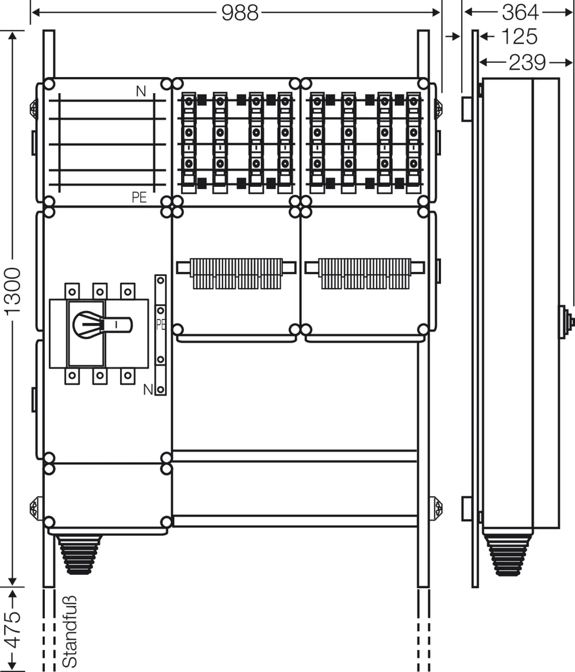 Hensel 65000132 Ladeverteiler für bis zu 8 Ladepunkte à 22kW Mi EV 22kW 8000 (img_003)