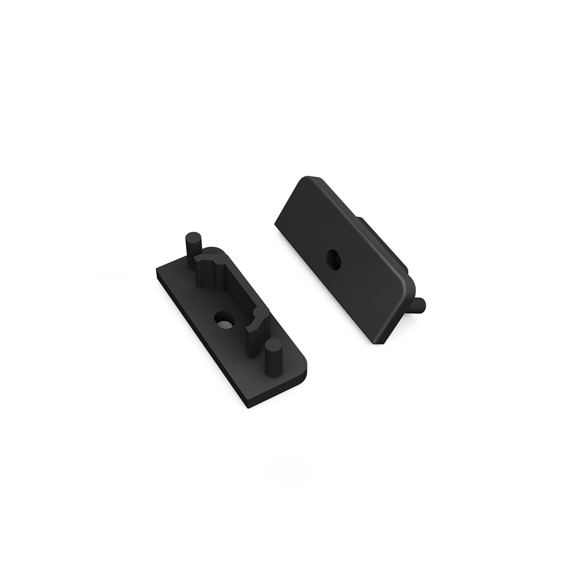 WSU Lights Endcap with Cable opening Surface 14mm (2 Piece)