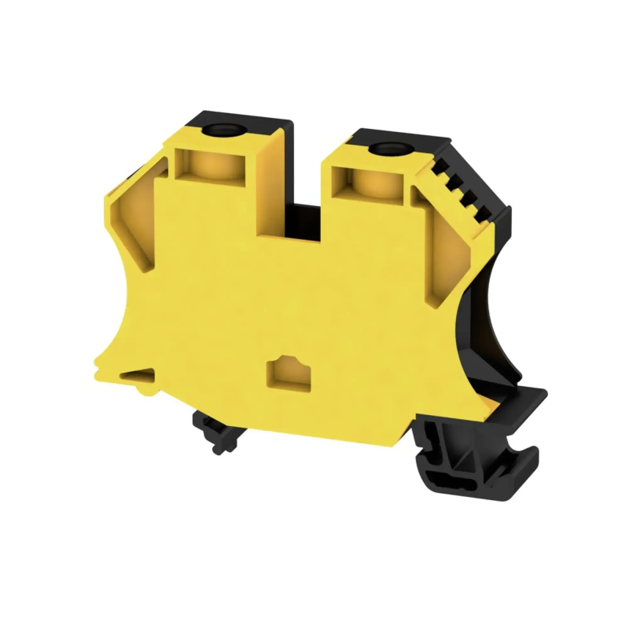 Weidmüller 2000090000 Feed-through terminal block, Screw connection, black/yellow, 35 mm², 125 A, 500 V, Number of connections: 2 (img_001)