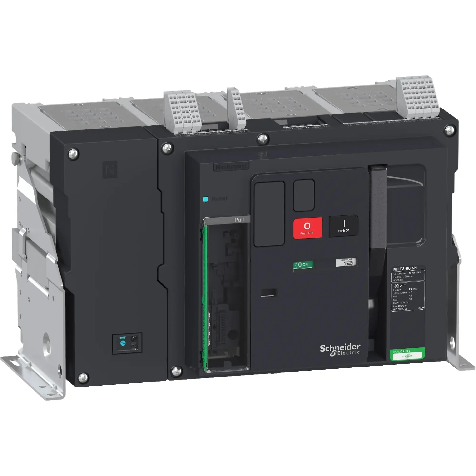 Schneider Electric LV848007 MasterPact MTZ2 800A N1 Icu=42kA/440V 4P Basic Breaker Fixed Mount (img_002)