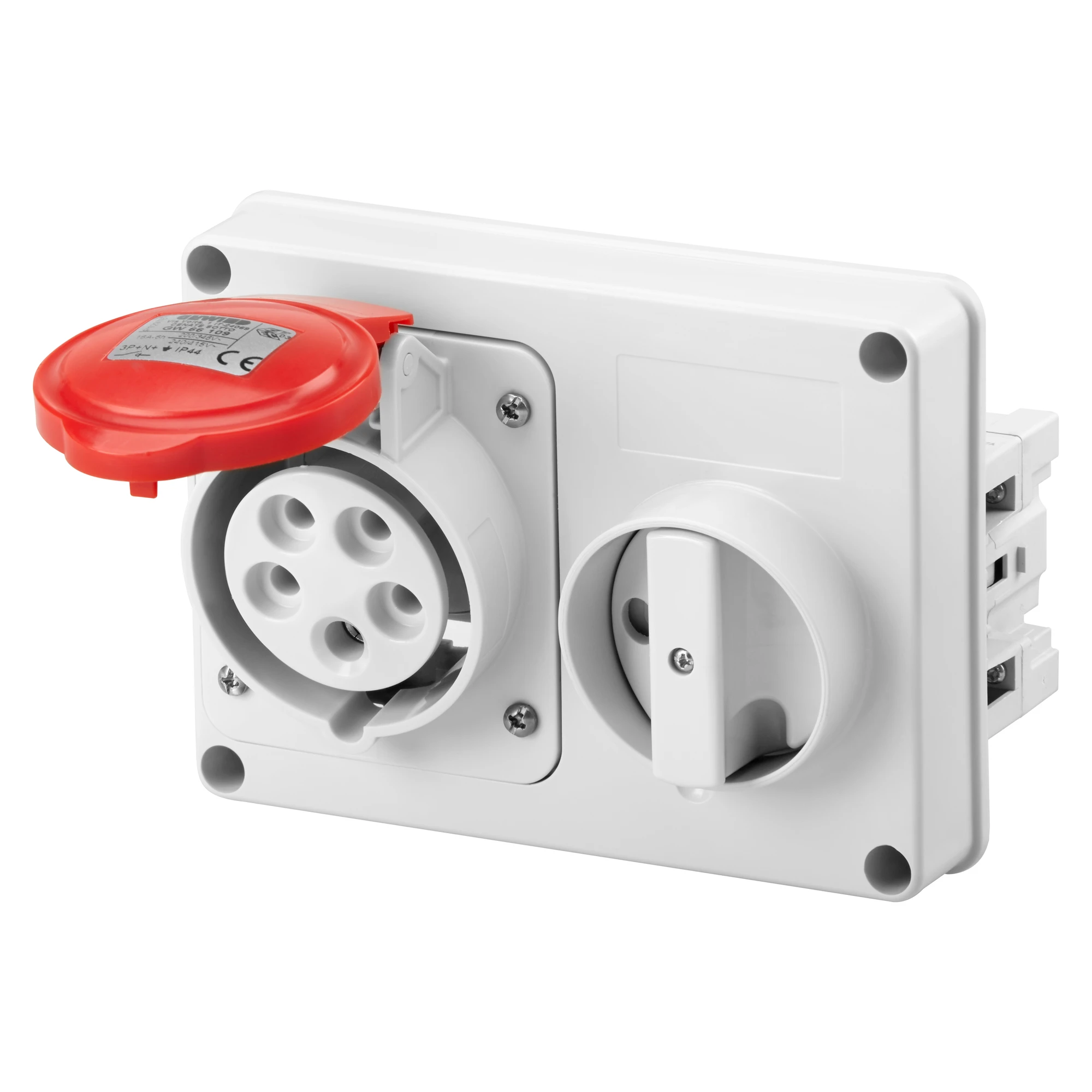 GEWISS GW66120 IEC Steckdose schaltbar waagerecht ohne Gehaeuse 32A/5 pol. 400V IP44 (img_001) GEWISS GW66120 IEC Steckdose schaltbar waagerecht ohne Gehaeuse 32A/5 pol. 400V IP44 (img_001)