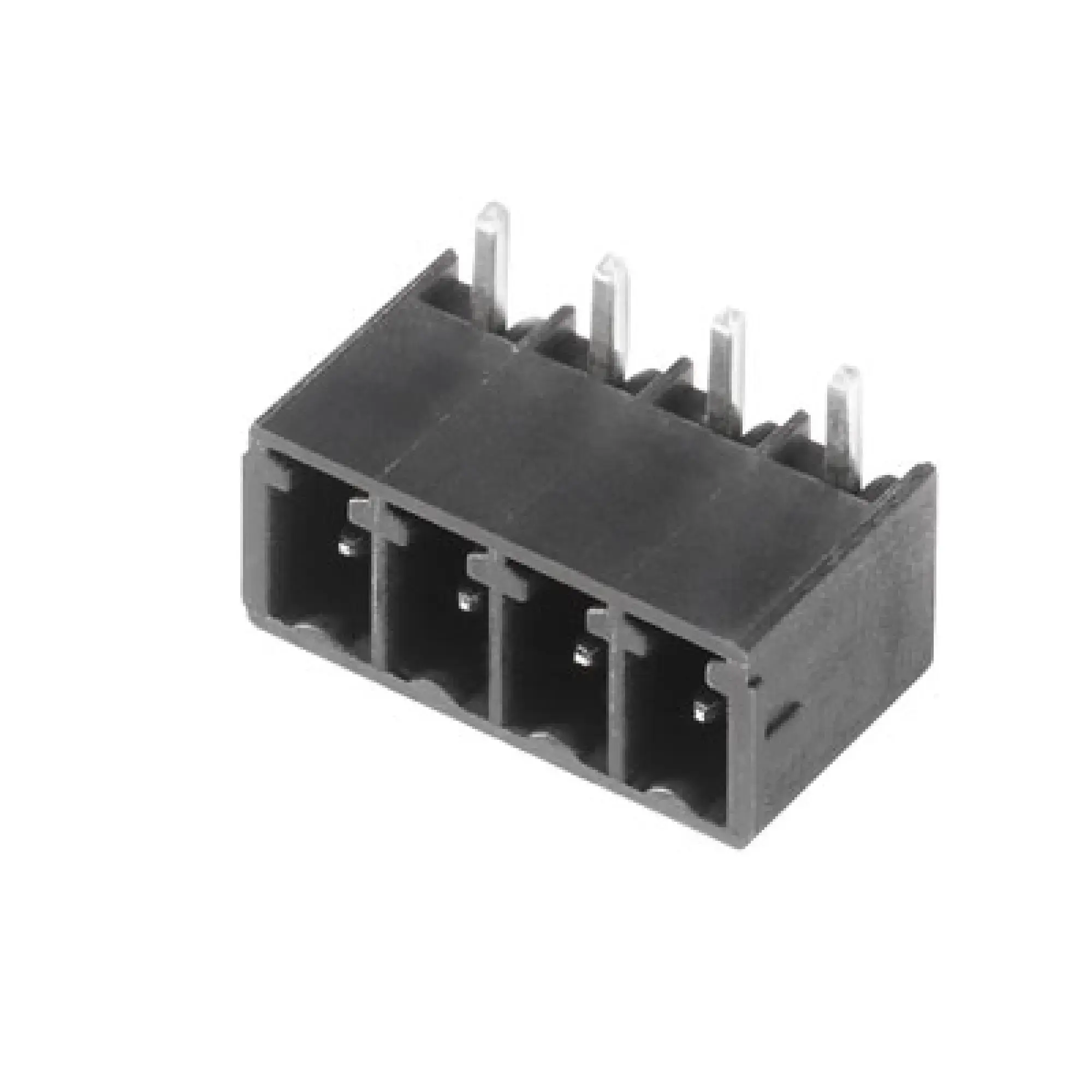 Weidmüller 1037890000 PCB connector (board connection), 160 V, 17.5 A, Pitch in mm: 3.81, Number of poles: 4, THT solder connection, Box (img_001)