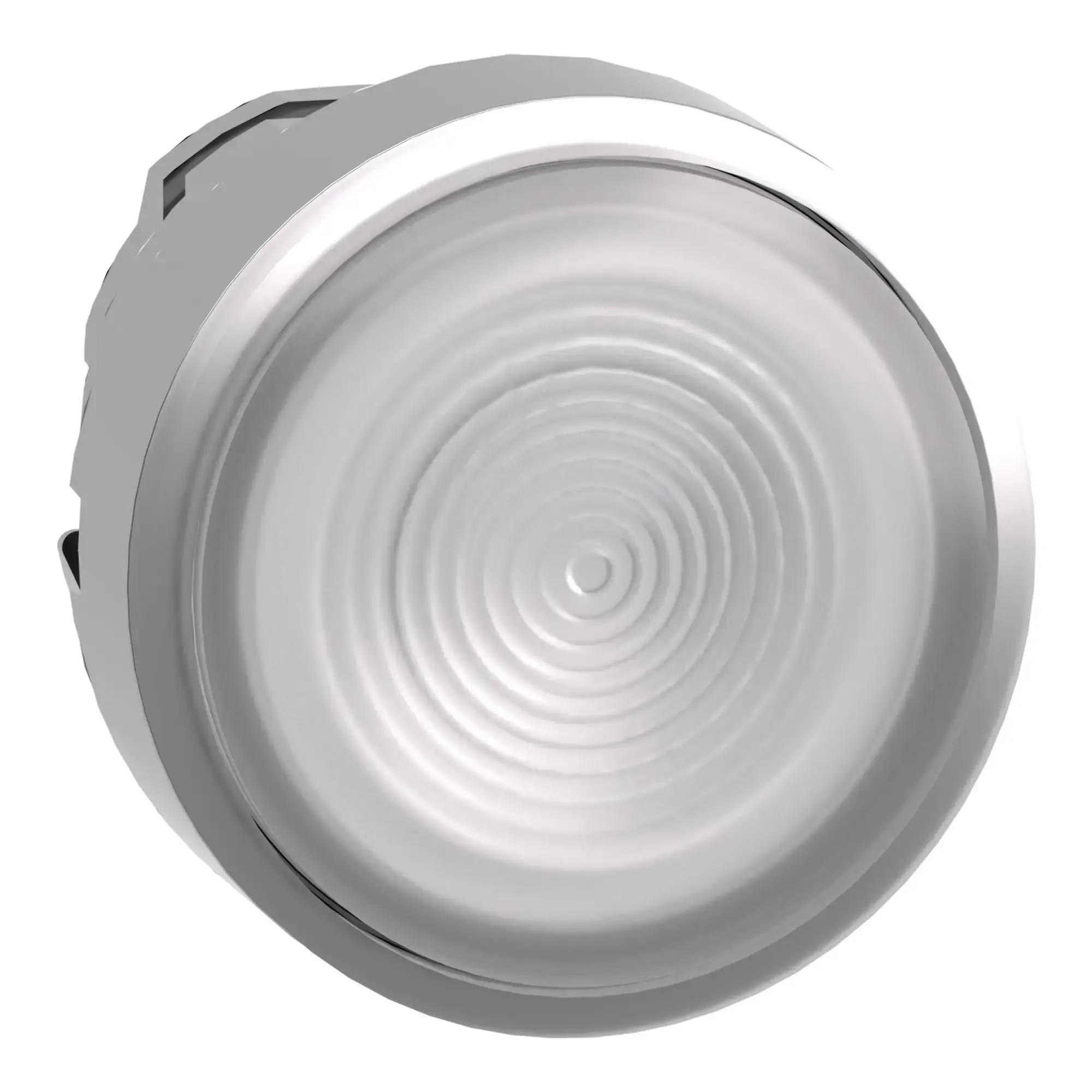 Schneider Electric ZB4BW313S Illuminated push button, front element, Harmony XB4, metal, 22mm, white, unlabeled, momentary, knurled, for universal LED (img_009)