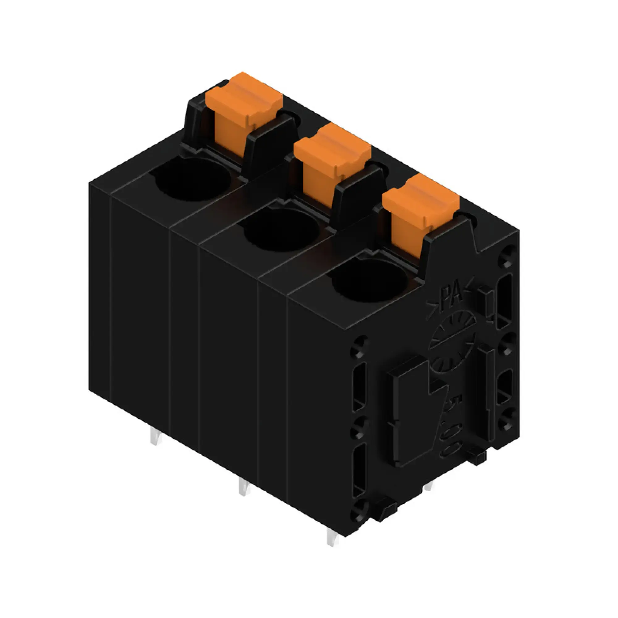 Weidmüller 2774440000 PCB terminal, 600 V, 24 A, Pitch in mm: 7.50, Number of poles: 3, PUSH IN with actuator, THT solder connection, 180°, Box (img_001) Weidmüller 2774440000 PCB terminal, 600 V, 24 A, Pitch in mm: 7.50, Number of poles: 3, PUSH IN with actuator, THT solder connection, 180°, Box (img_001)