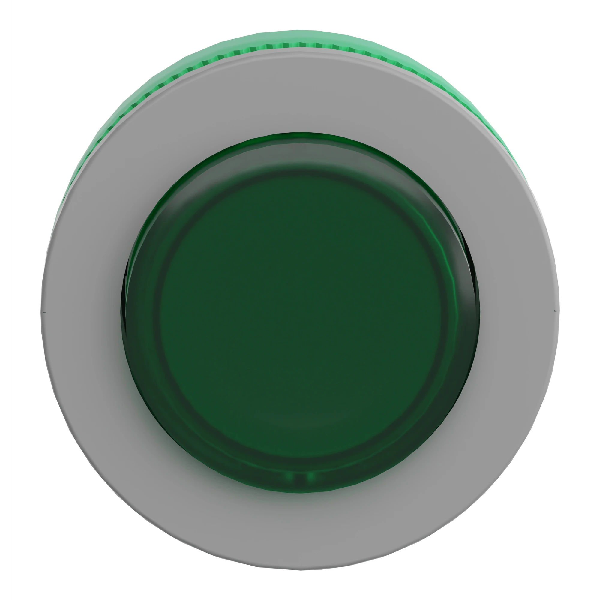 Schneider Electric ZB5FW133C0 Illuminated push-button, front element, Harmony XB5F, plastic, 30mm, light grey, green, protruding, for universal LED (img_004)