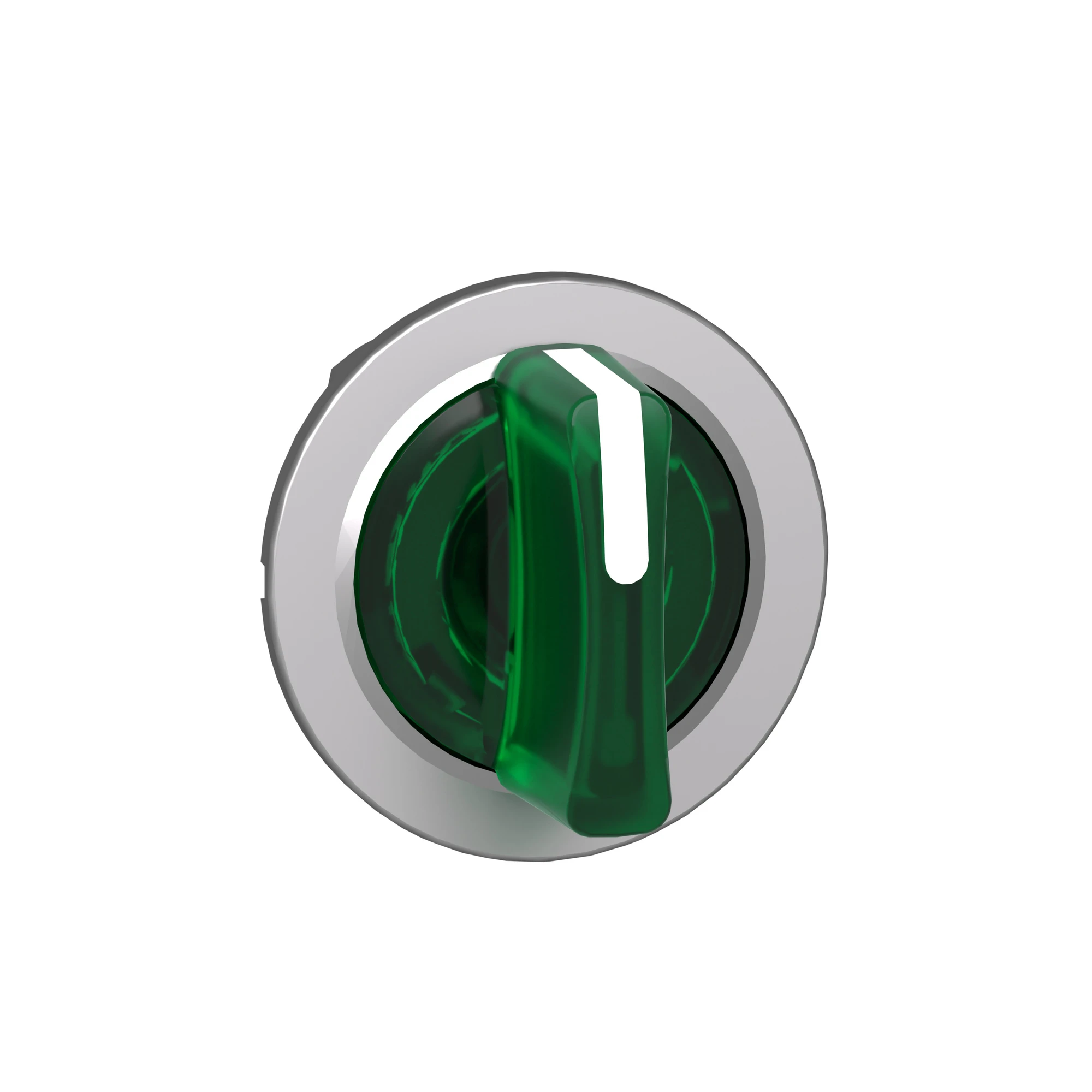 Schneider Electric ZB4FK1733 Illuminated Selector Switch, Front Element, Harmony XB4F, Metal, 30mm, Green, for Universal LED, 3 Positions, Tactile Left (img_006)