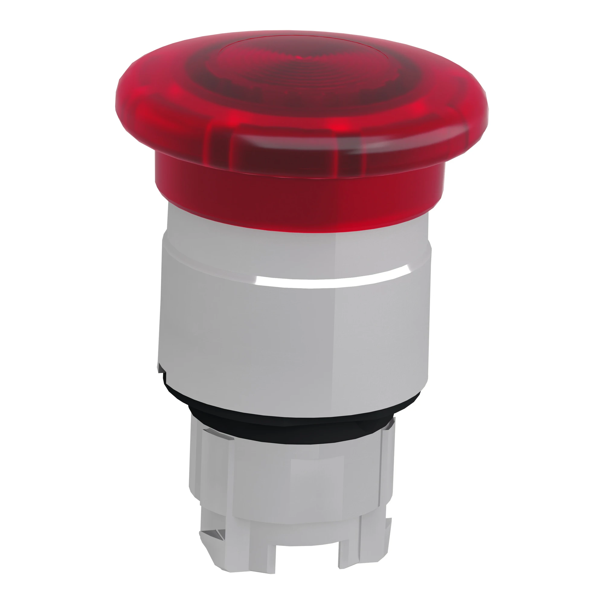 Schneider Electric ZB4BW643 Mushroom Push Button, Front Element, Harmony XB4, Metal, 22mm, Illuminated, Red, Pull Release, for Universal LED (img_004)