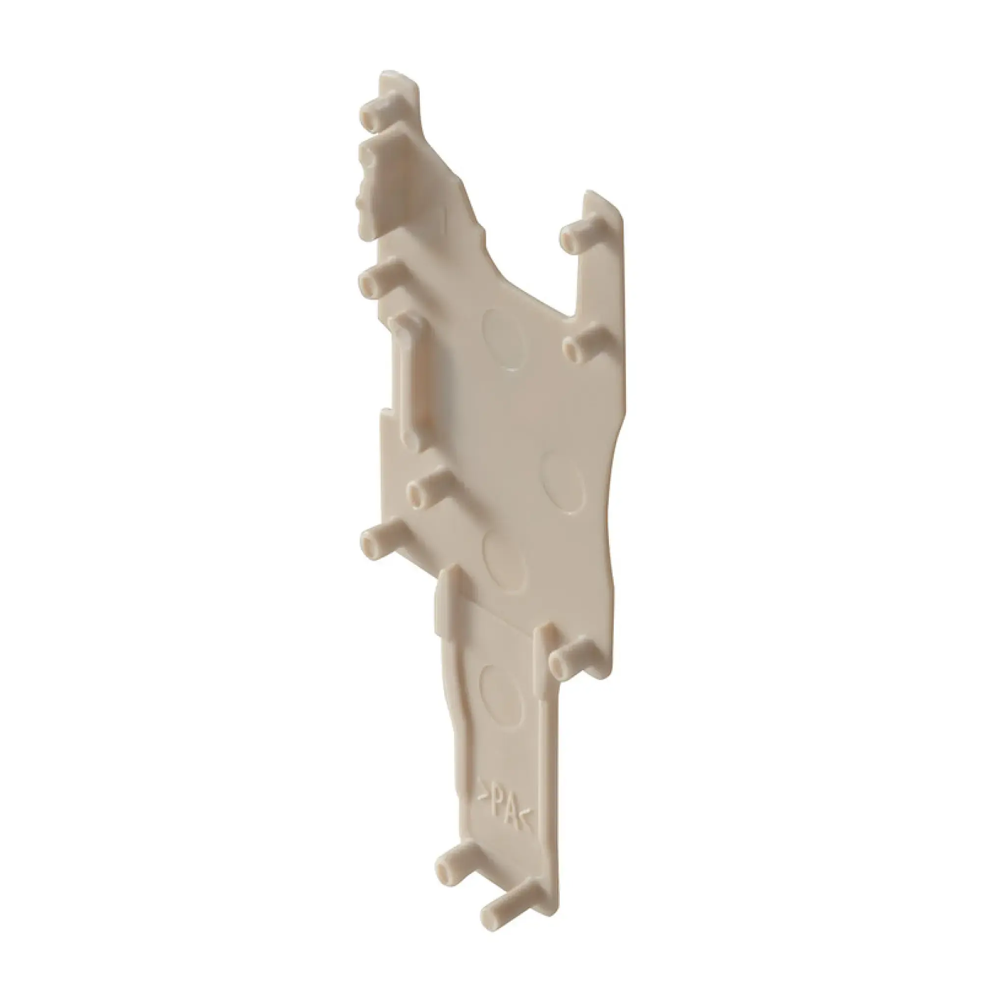 Weidmüller 2540800000 End plate (terminals), dark beige, Height: 19 mm, Width: 0.5 mm, V-0, Wemid (img_001)