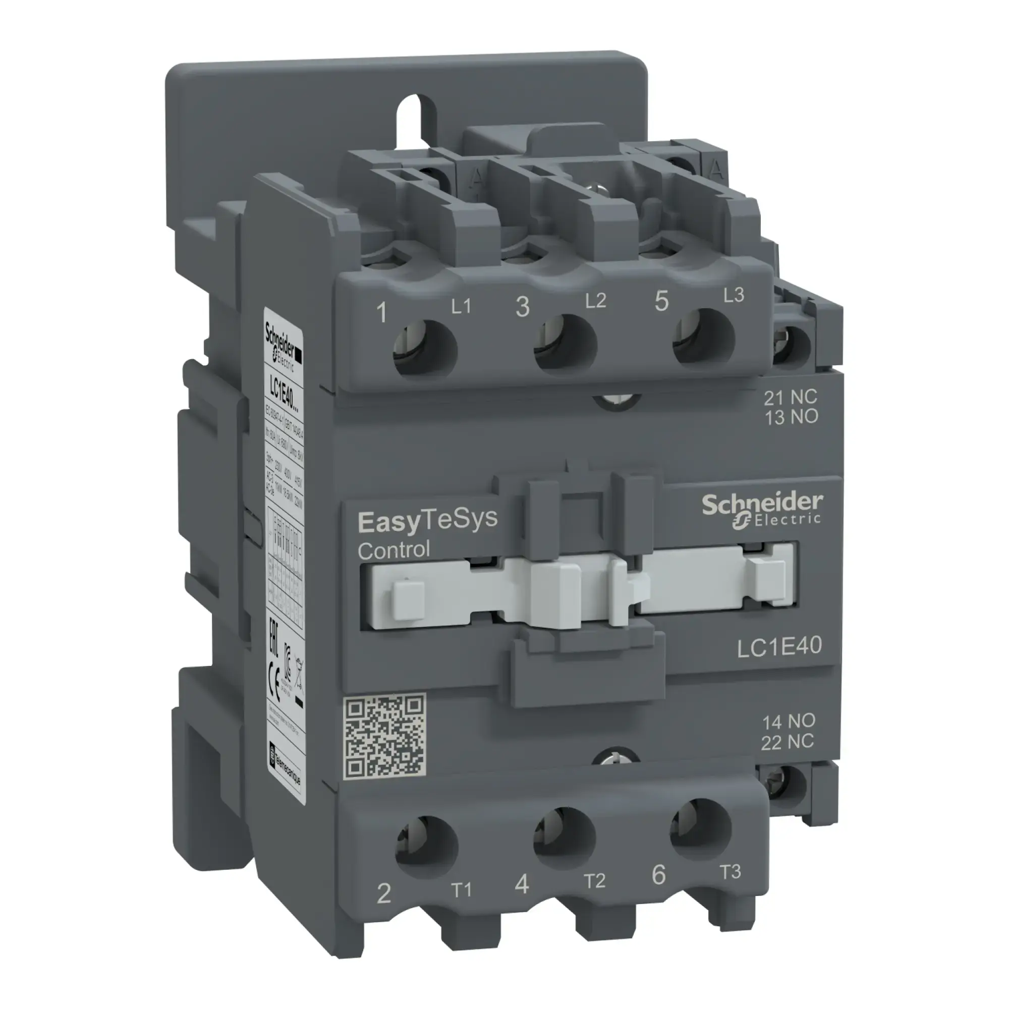 Schneider Electric LC1E40M7 Easy TeSys Leistungsschütz 3P 40A 1NO+1NC 220V AC 50/60Hz (img_002)