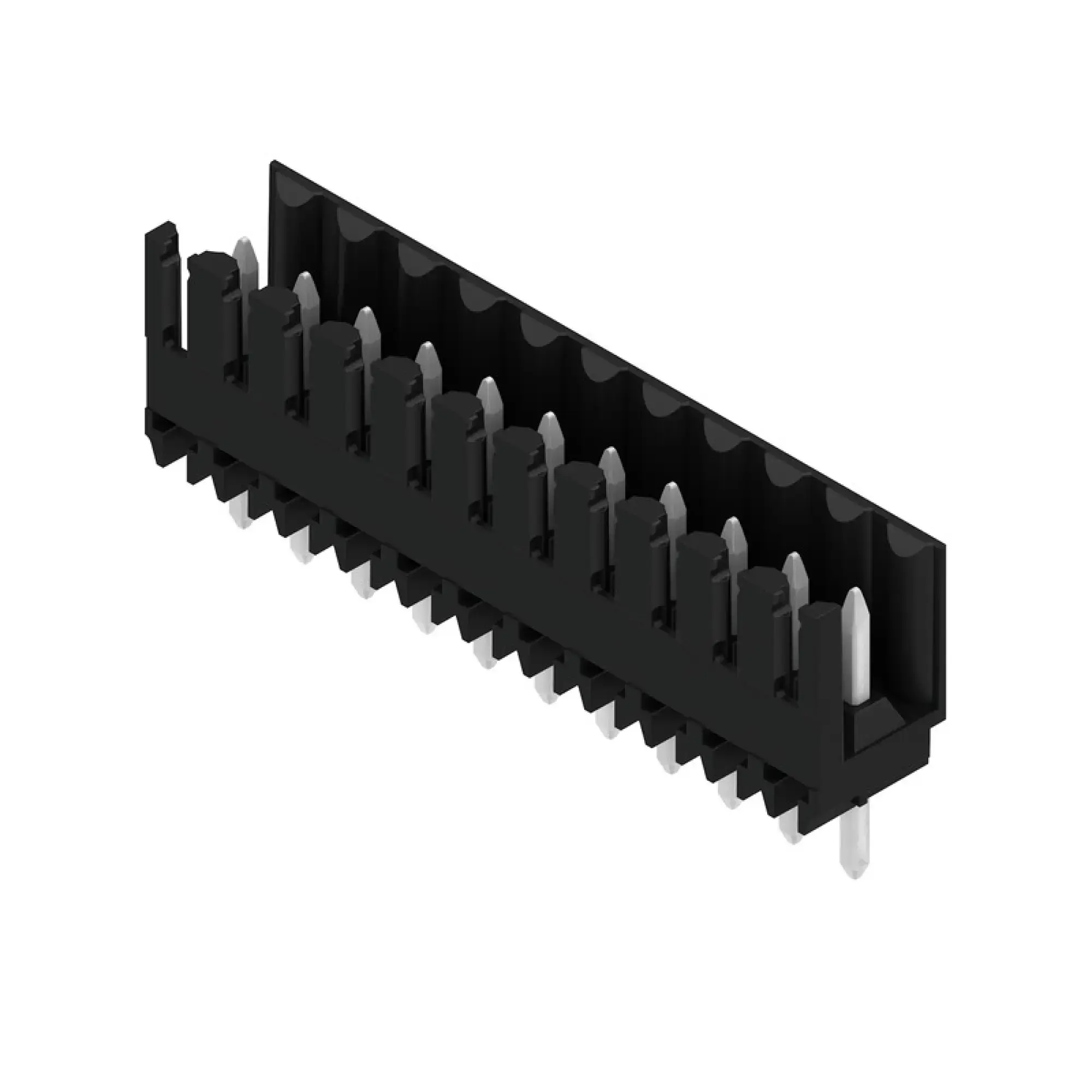 Weidmüller 1615970000 PCB connector (board connection), 160 V, 17 A, Pitch in mm: 3.50, Number of poles: 11, THT solder connection, Box (img_001)