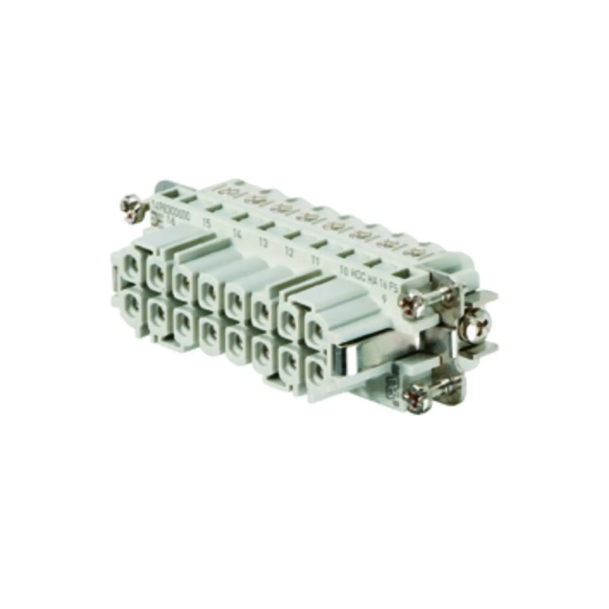 Weidmüller 1650780000 Contact insert (industry plug-in connectors), Female, 250 V, 16 A, Number of poles: 16, Screw connection, Size: 5 (img_001)