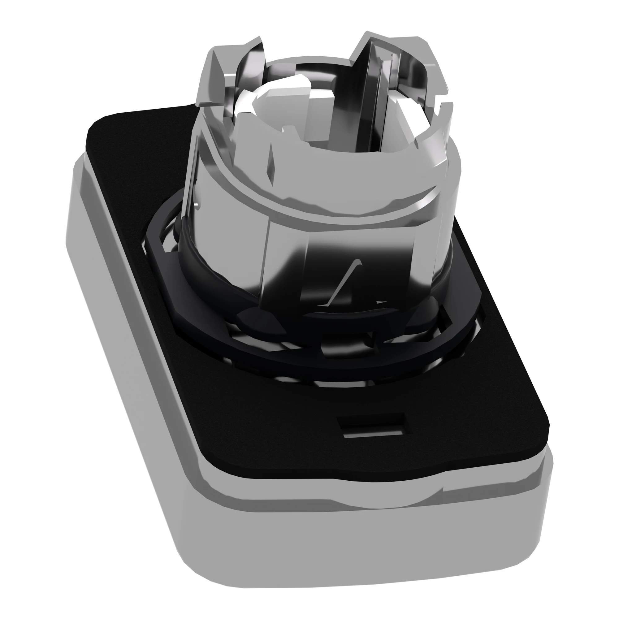 Schneider Electric ZB4BW7A1724 Double Push Button, Front Element, Harmony XB4, Metal, 22mm, Black, White, labeled arrow up/down, illuminated (img_007) Schneider Electric ZB4BW7A1724 Double Push Button, Front Element, Harmony XB4, Metal, 22mm, Black, White, labeled arrow up/down, illuminated (img_007)