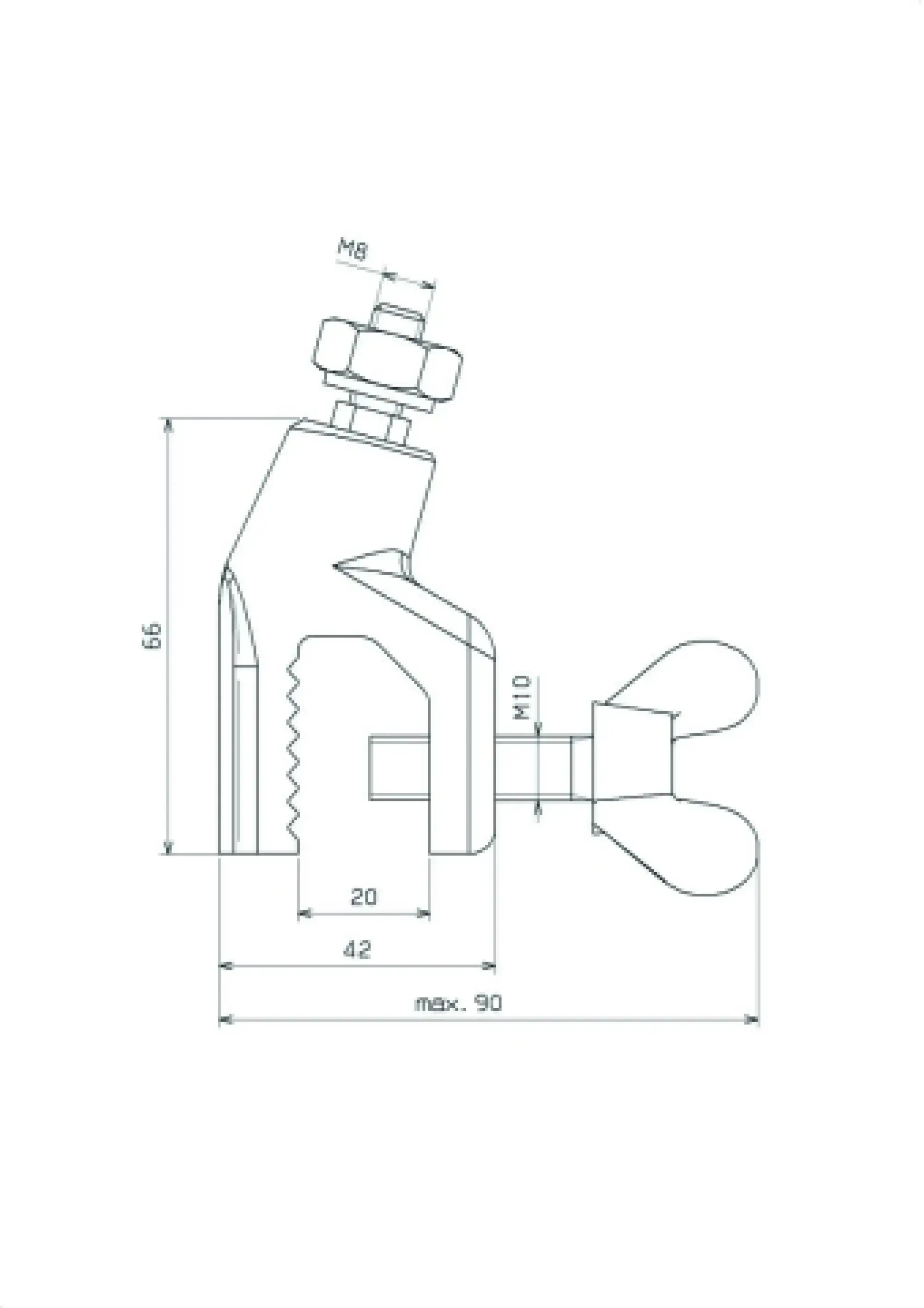 Dehn 745502 Earth clamp with wing screw (img_004)
